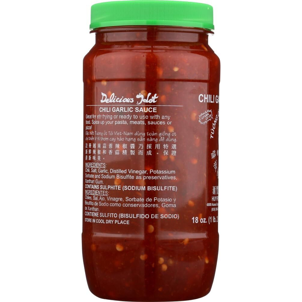 Huy Fong, Hot Chili Garlic Sauce, 18 Oz