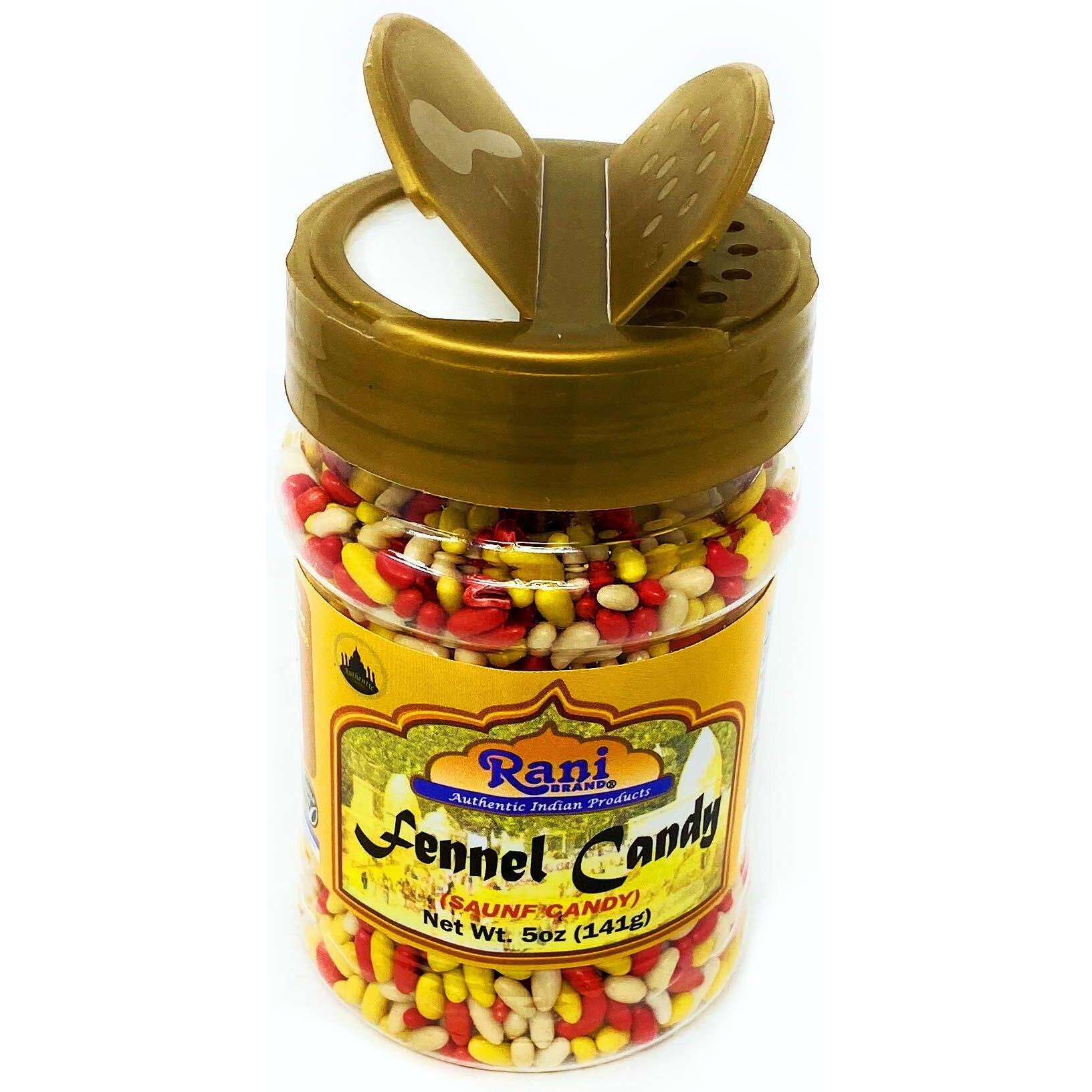 Rani Sugar Coated Fennel Candy 5Oz (141G) Pet Jar ~ Indian After Meal Digestive Treat | Vegan | Gluten Friendly | Non-Gmo | Indian Origin