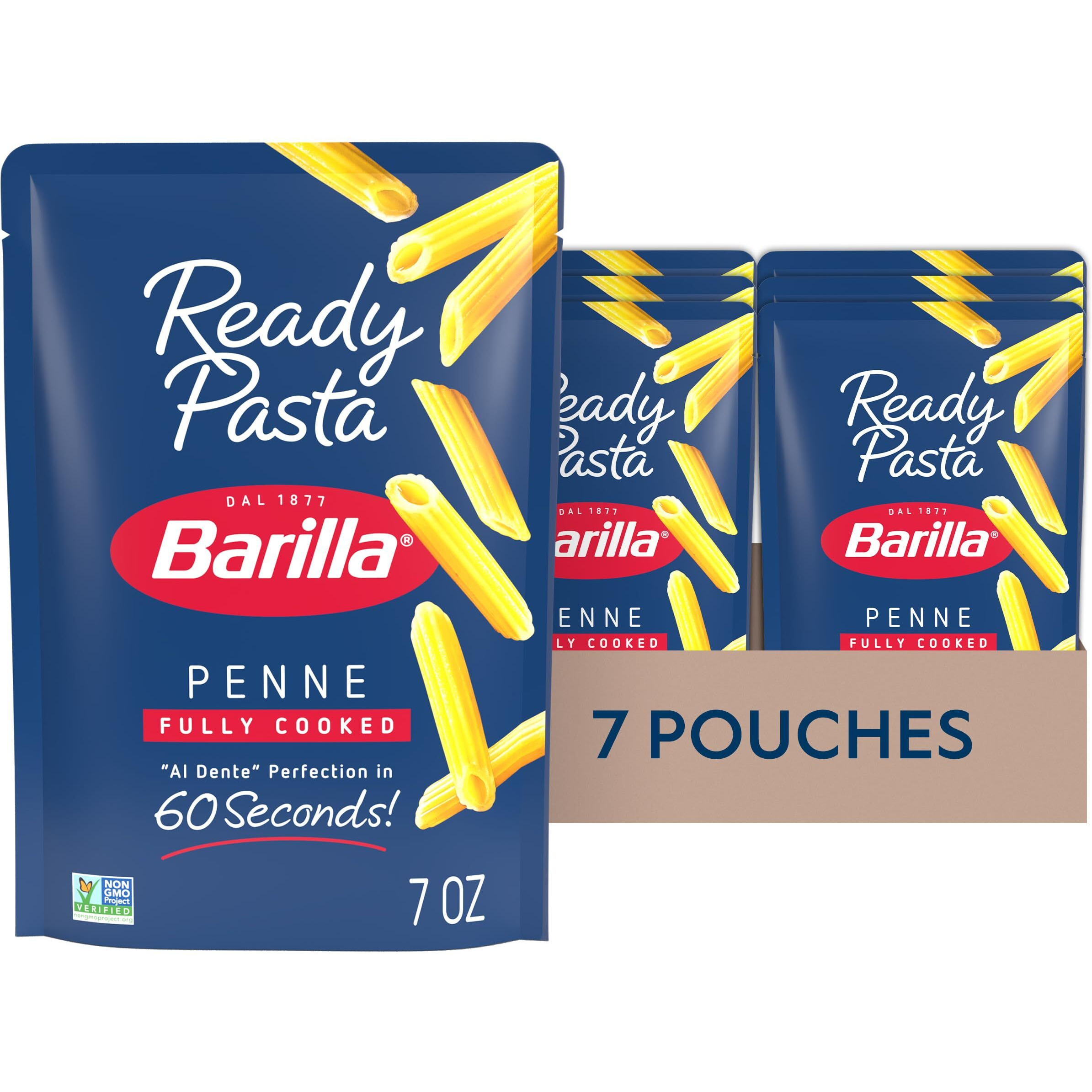 Barilla Ready Pasta, Penne, 7 Oz. Pouch (Pack Of 7)