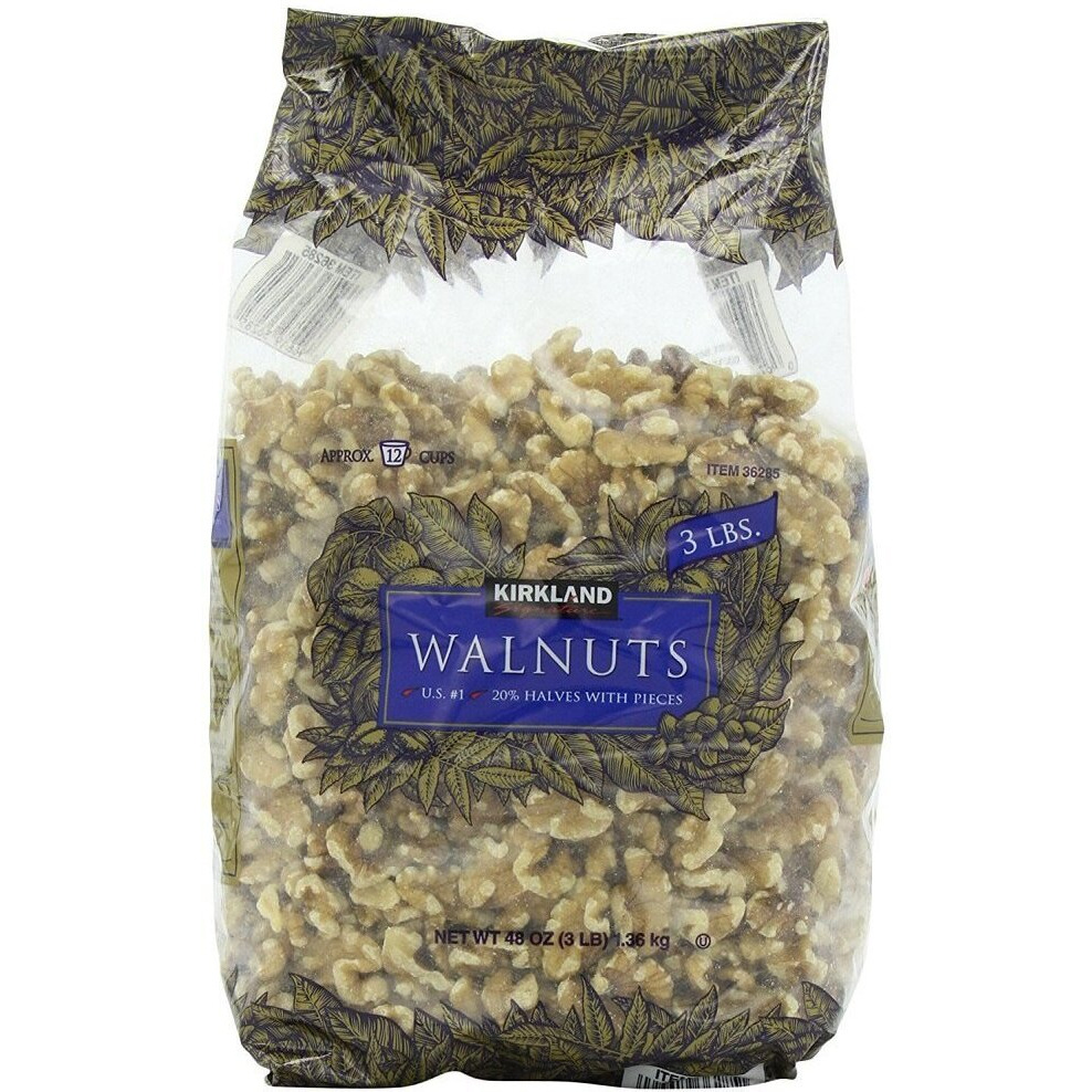Kirkland Signature Walnuts, 3 Pounds (2 Pack)