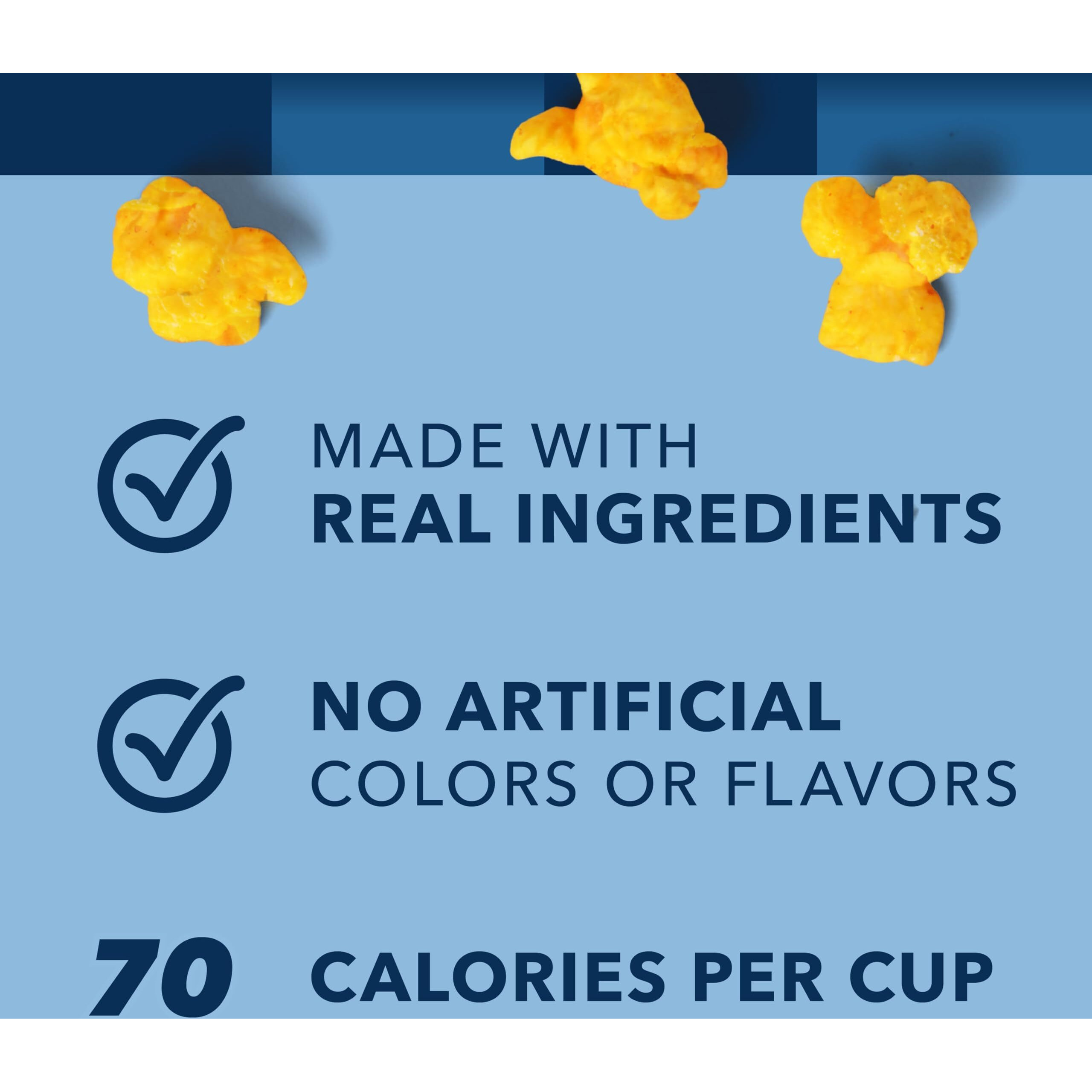 Garrett Popcorn Spicy Cheesecorn, 5.0Oz, 4 Bags, Spicy Cheddar Popcorn, Gluten Free, Spicy Snack, Popped Popcorn Bags