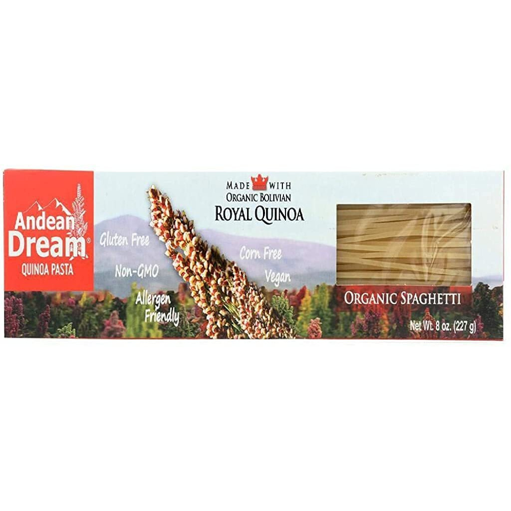 Andean Dream Organic Spaghetti Quinoa Pasta, 8 Oz (3 Pack)