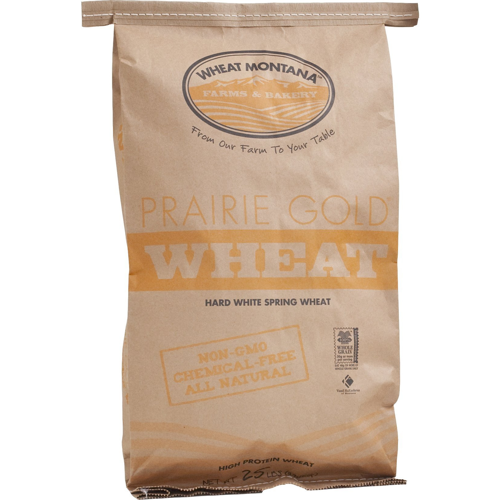 Wheat Montana Prairie Gold Hard White Wheat, 25 Pounds