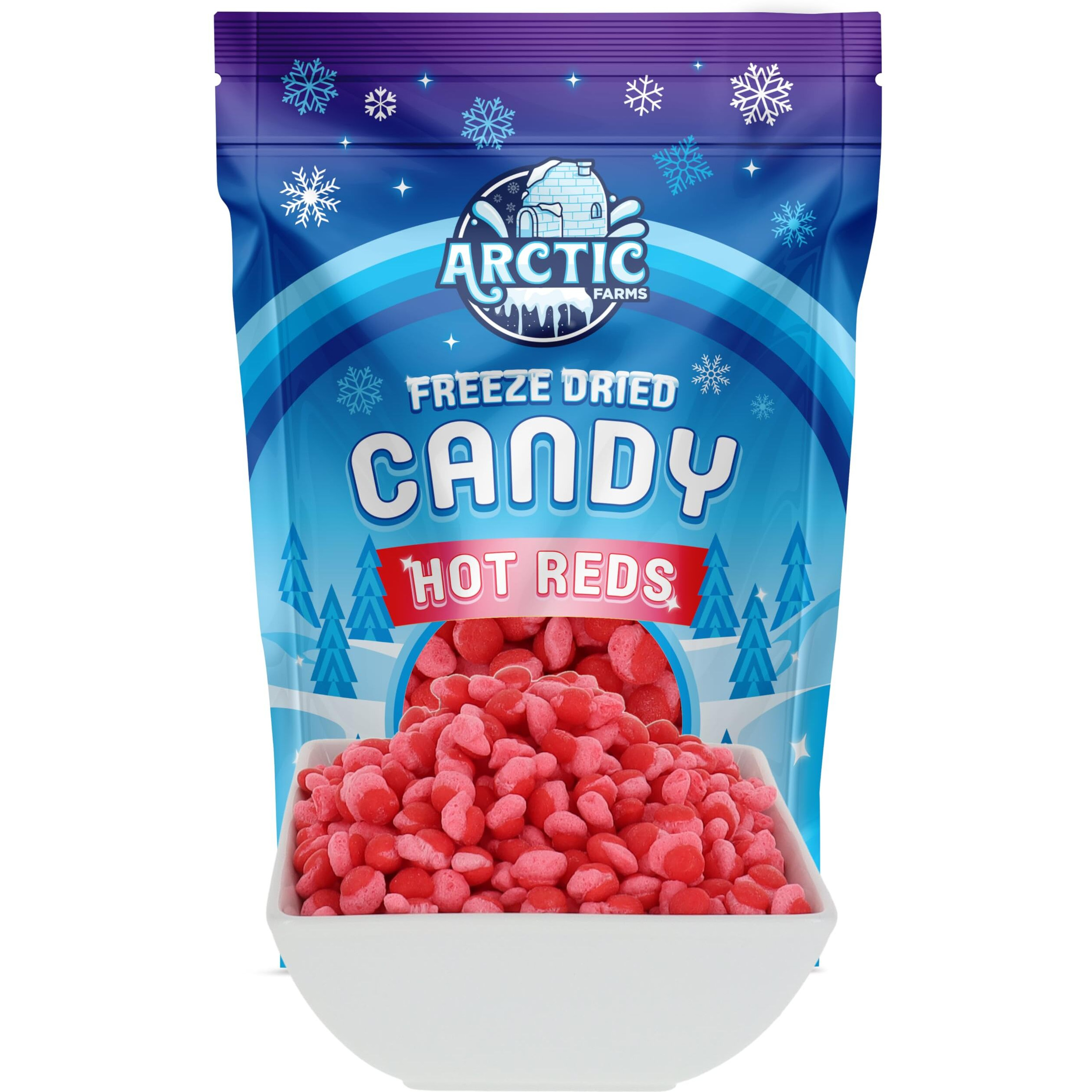 Arctic Farms Freeze Dried Candy Hot Reds Cinnamon Fire Candies (Cinnamon, 10Oz)