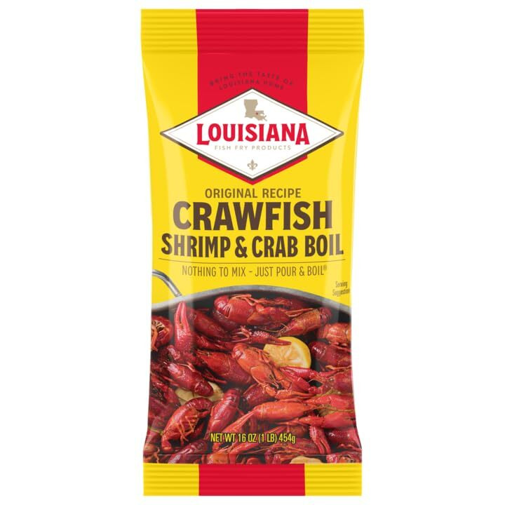 Louisiana Fish Fry Crawfish, Shrimp & Crab Boil, 16Oz,(Pack Of 3) By Louisiana Fish Fry
