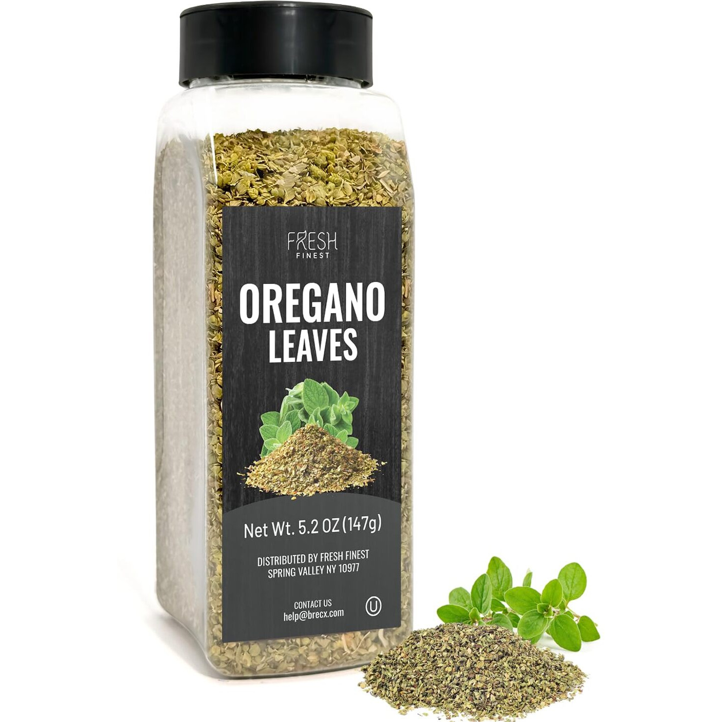Fresh Finest Oregano 5.2Oz - Premium Dried Oregano Leaves - All-Natural, Non-Gmo, Gluten-Free, Kosher - Perfect For Cooking, Seasoning, And Garnishing