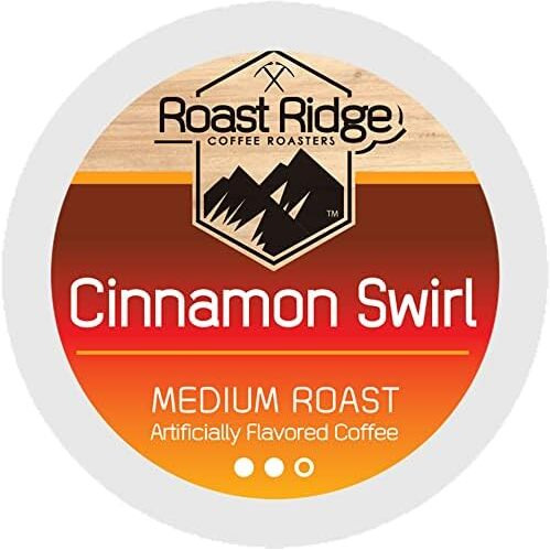 Roast Ridge Single Serve Coffee Pods For Keurig K Cup Brewers, Cinnamon Swirl , Medium Roast, 100 Count