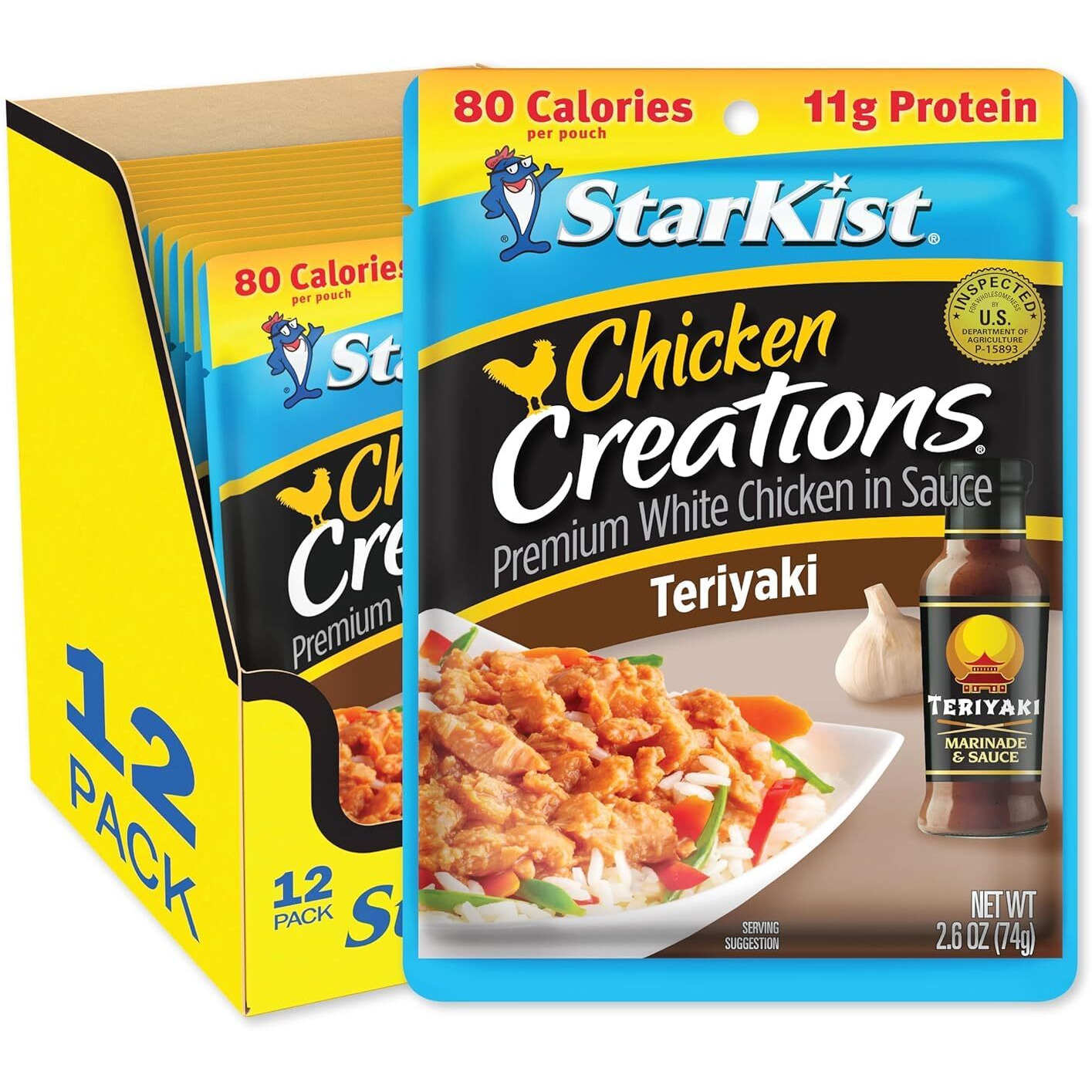 Starkist Chicken Creations Teriyaki - 2.6 Oz Pouch (Pack Of 12)