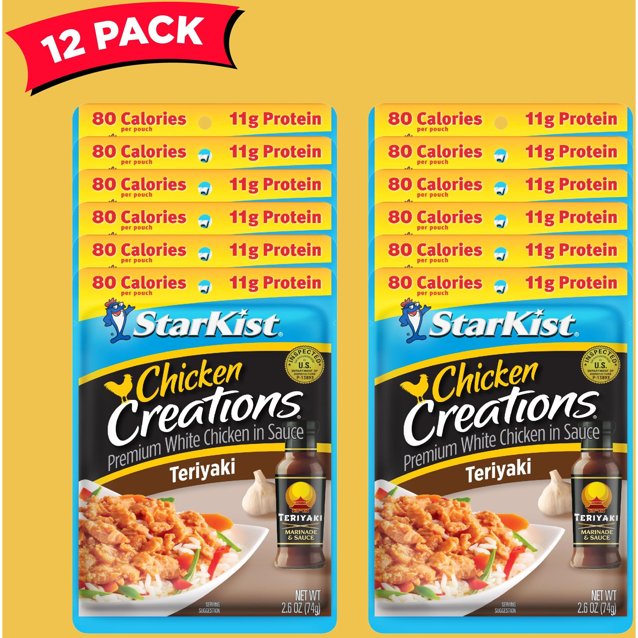 Starkist Chicken Creations Teriyaki - 2.6 Oz Pouch (Pack Of 12)