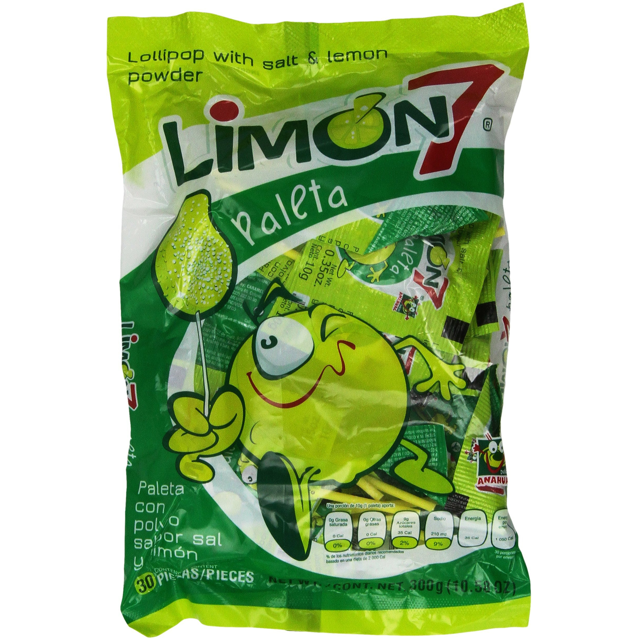 Limon 7 Paleta (Lollipop Covered With Lemon And Salt Powder