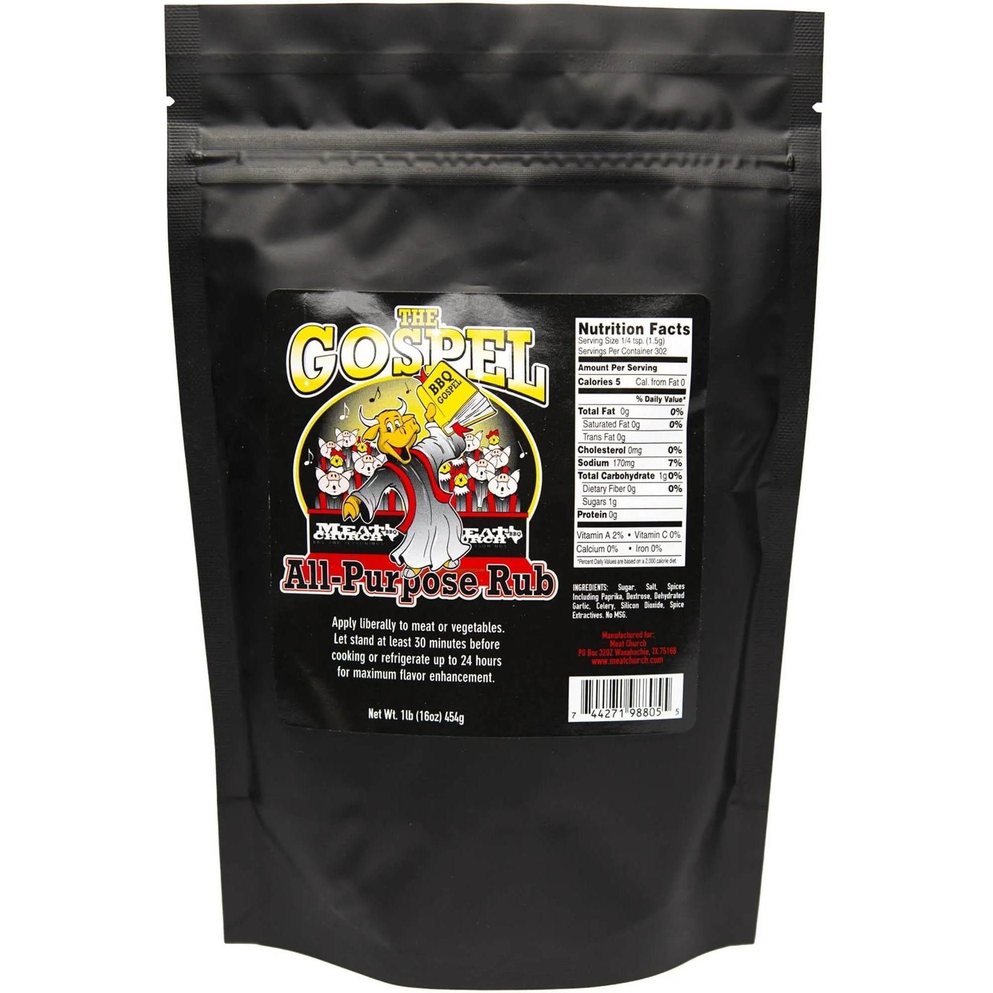 Meat Church The Gospel All-Purpose 12.5 Oz. Bbq Rub