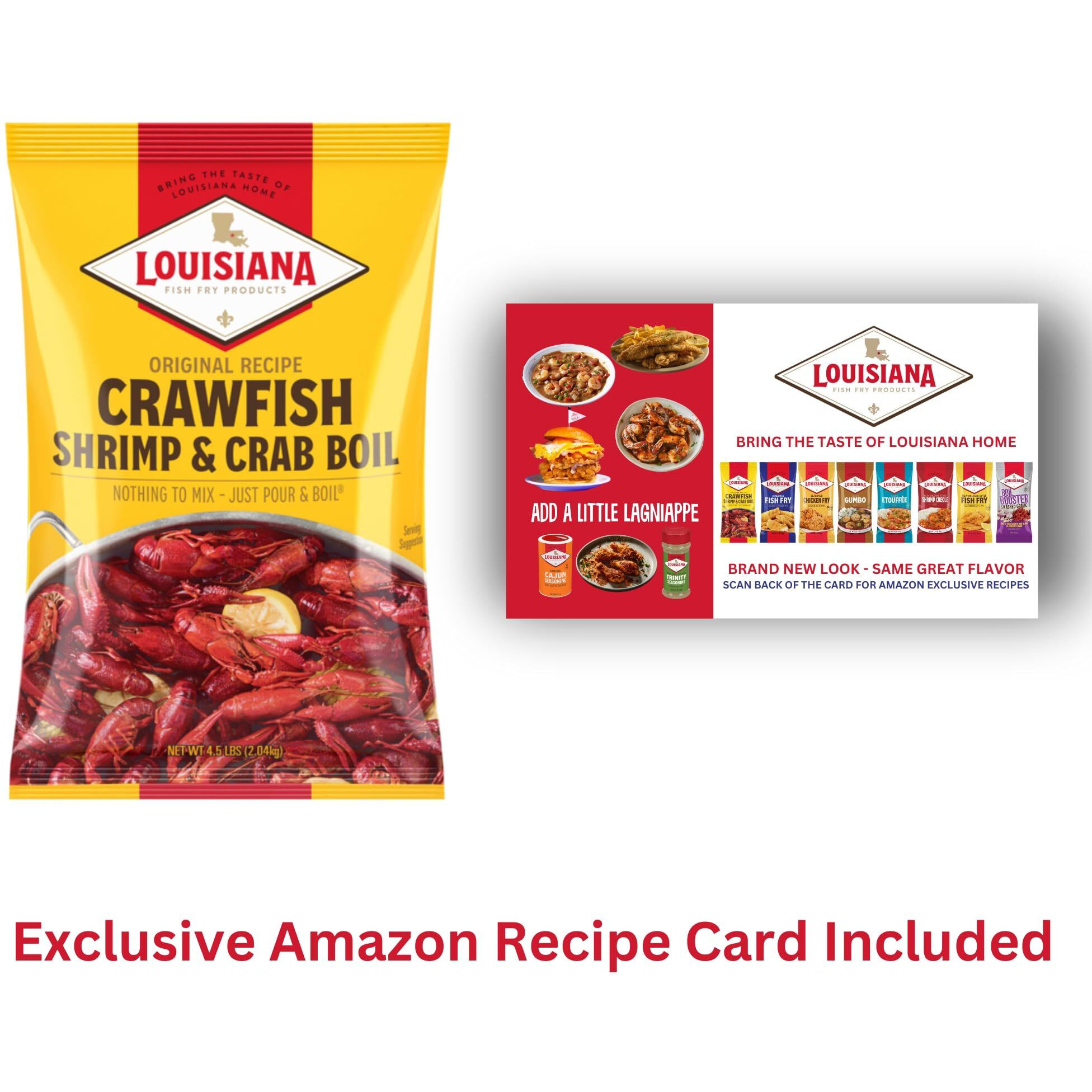 Louisiana Fish Fry Products Crawfish, Shrimp & Crab Boil Seasoning - Spicy & Delicious Seafood Powder Complete Seasoning - Low Salt Cajun Seasoning (4.5 Pound (Pack Of 2))