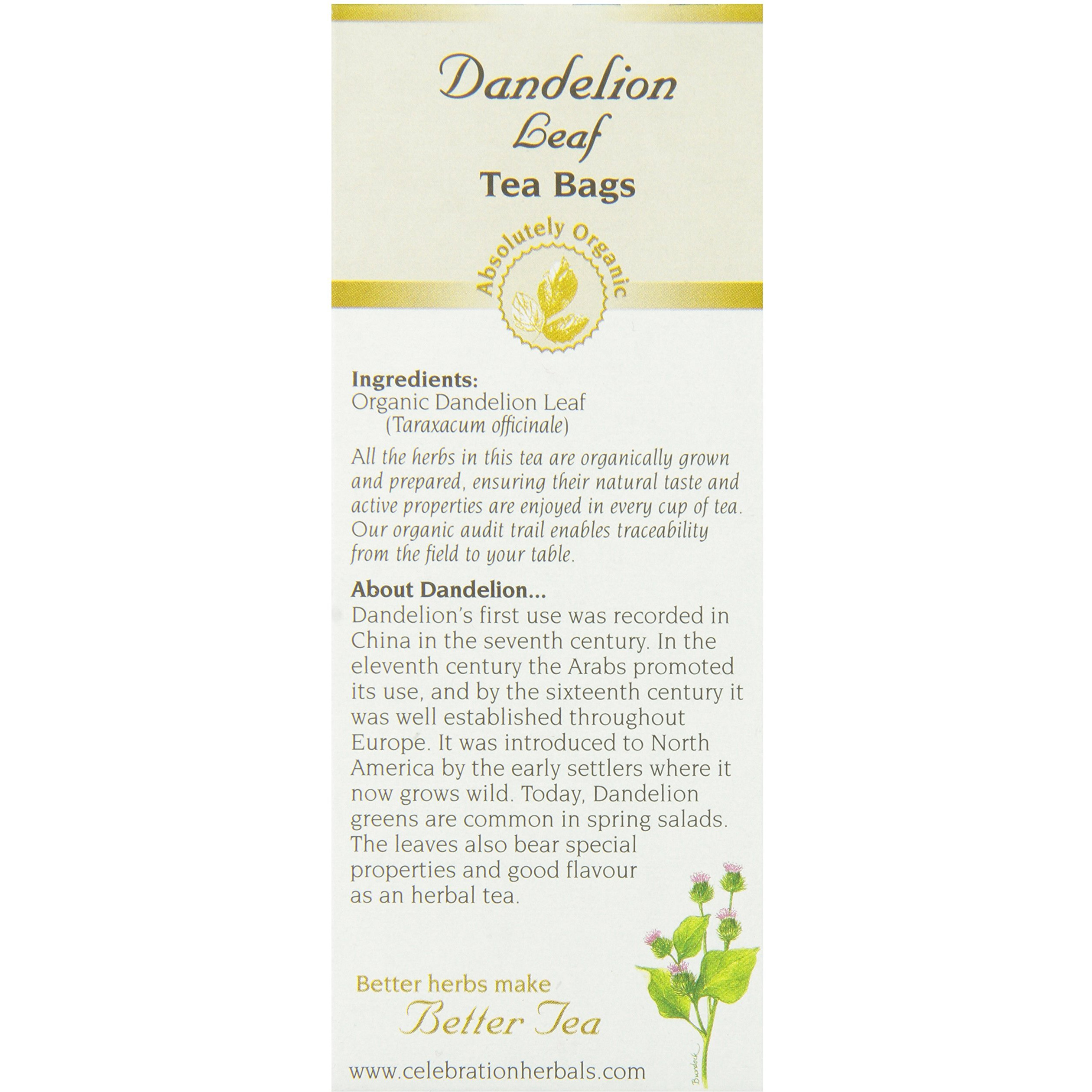 Celebration Herbals Dandelion Leaf Tea Bags 24 Count