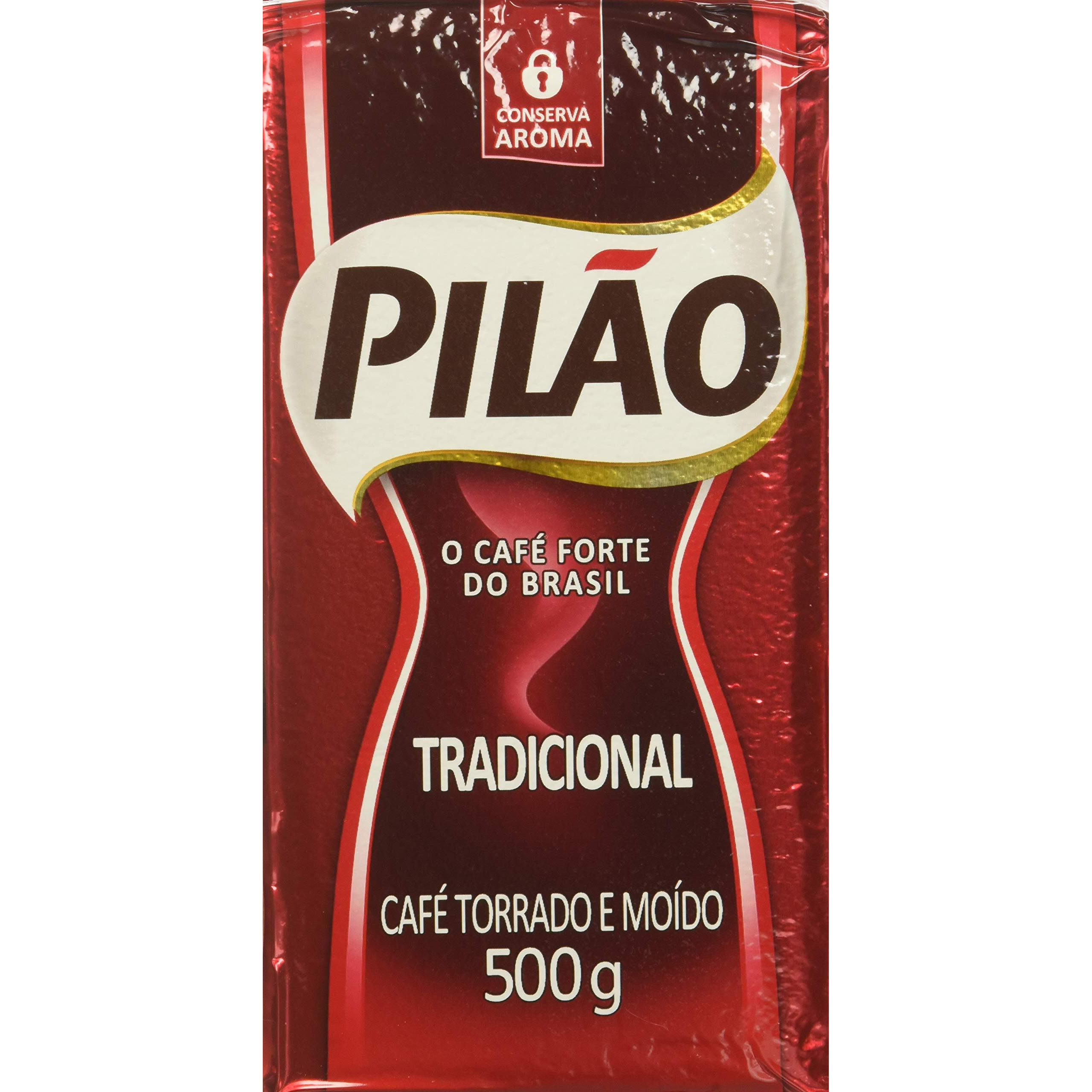 Coffee Rost And Ground - Caf   Torrado E Mo  Do - Pilao 17.60Oz. (500G) - Gluten-Free - (Pack Of 02)