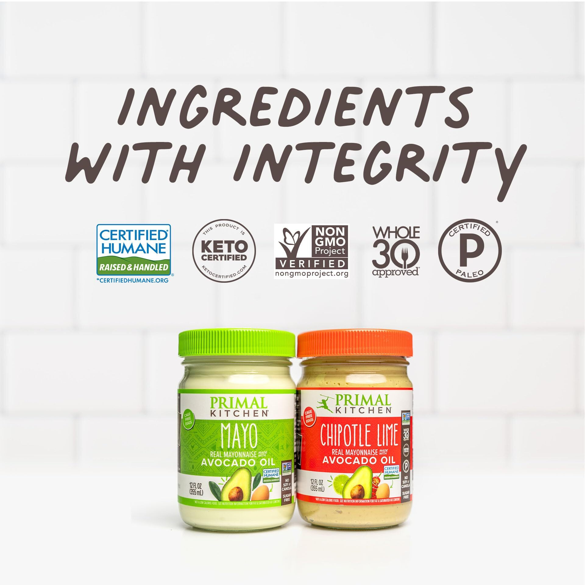Primal Kitchen - Chipotle Lime Avocado Oil Mayo, Gluten And Dairy Free, Whole30 And Paleo Approved, 12 Fl Oz (Pack Of 2)
