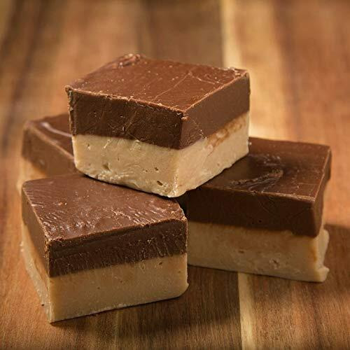 Betsy's Fancy Fudge Chocolate Peanut Butter Fudge, 1 Lb In 4 Wrapped Pieces, Gluten Free, Fresh Gourmet Fudge, Makes Great Gift