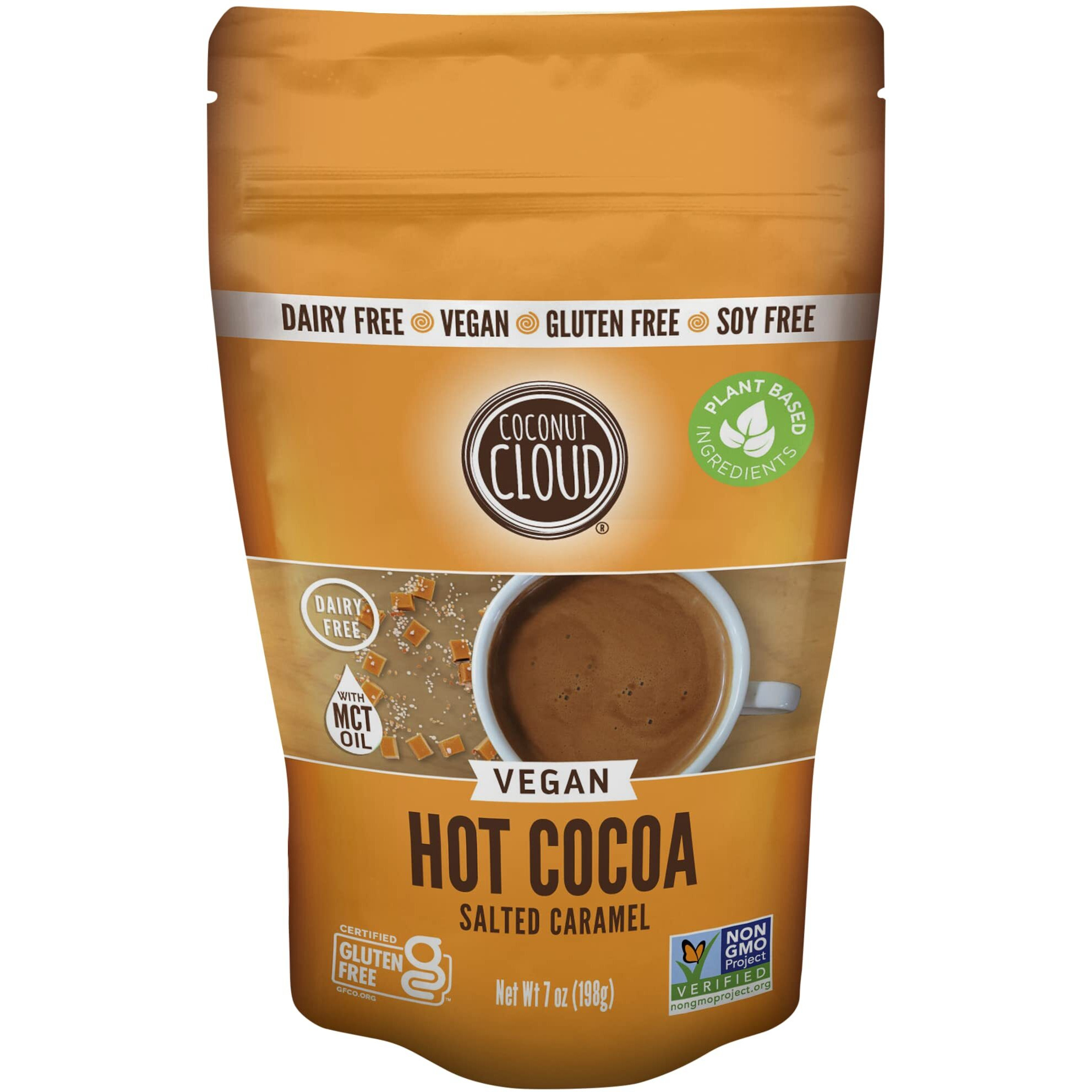 Coconut Cloud Dairy-Free Salted Caramel Instant Hot Cocoa Mix | Vegan, Natural, Delicious, Creamy Chocolate (Made In Colorado From Premium Coconut Milk Powder), 7Oz