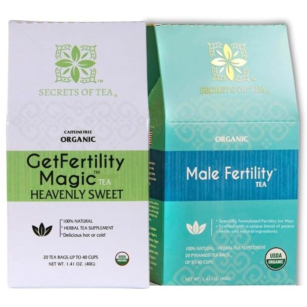 Secrets Of Tea Fertility Tea - Usda Organic - 40 Count (2 Pack) (Hibiscus)