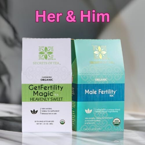 Secrets Of Tea Fertility Tea - Usda Organic - 40 Count (2 Pack) (Hibiscus)