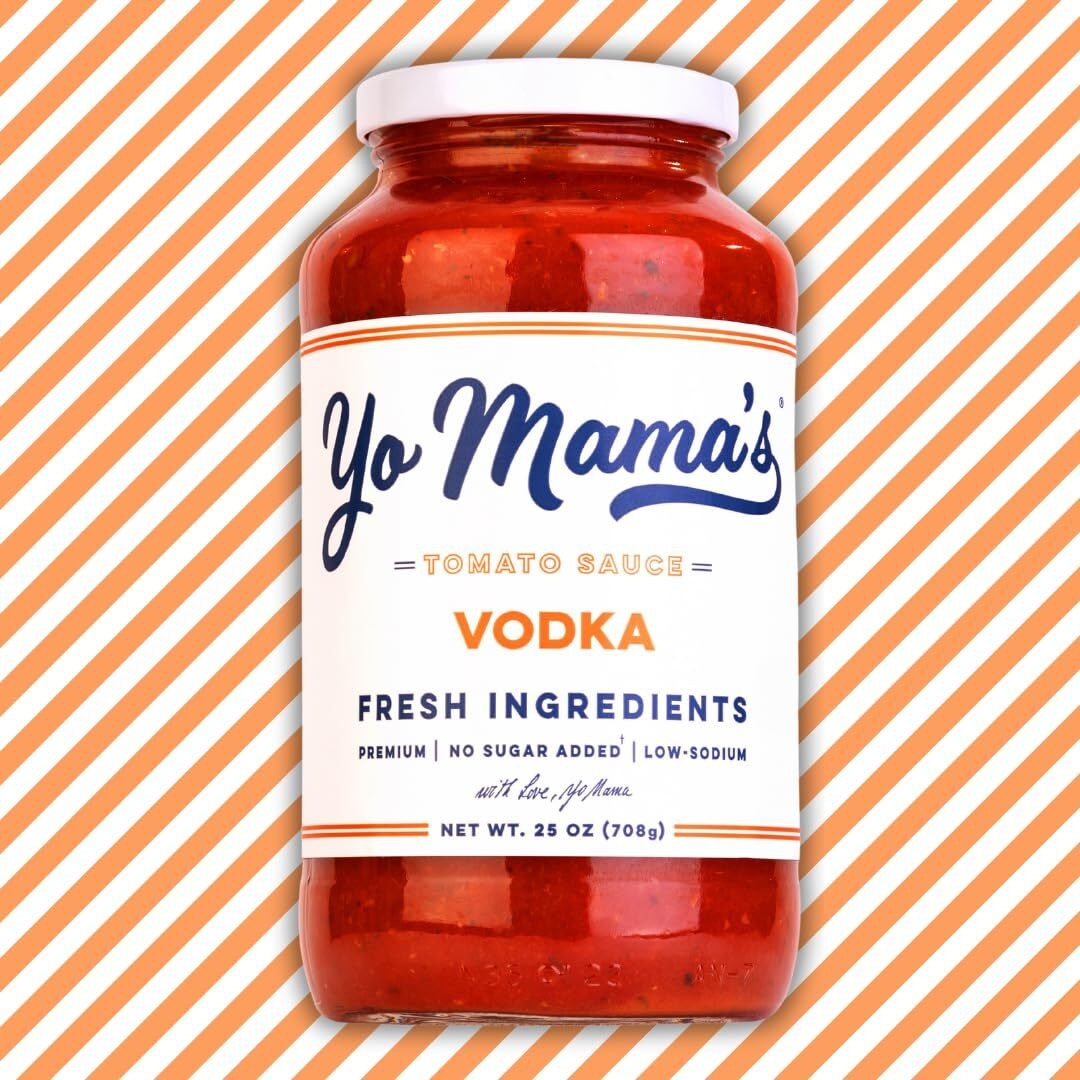 Yo Mama's Foods Keto Vodka Pasta Sauce - Pack Of (2) - No Sugar Added, Low Carb, Low Sodium, Gluten Free, Paleo Friendly, And Made With Whole, Non-Gmo Tomatoes