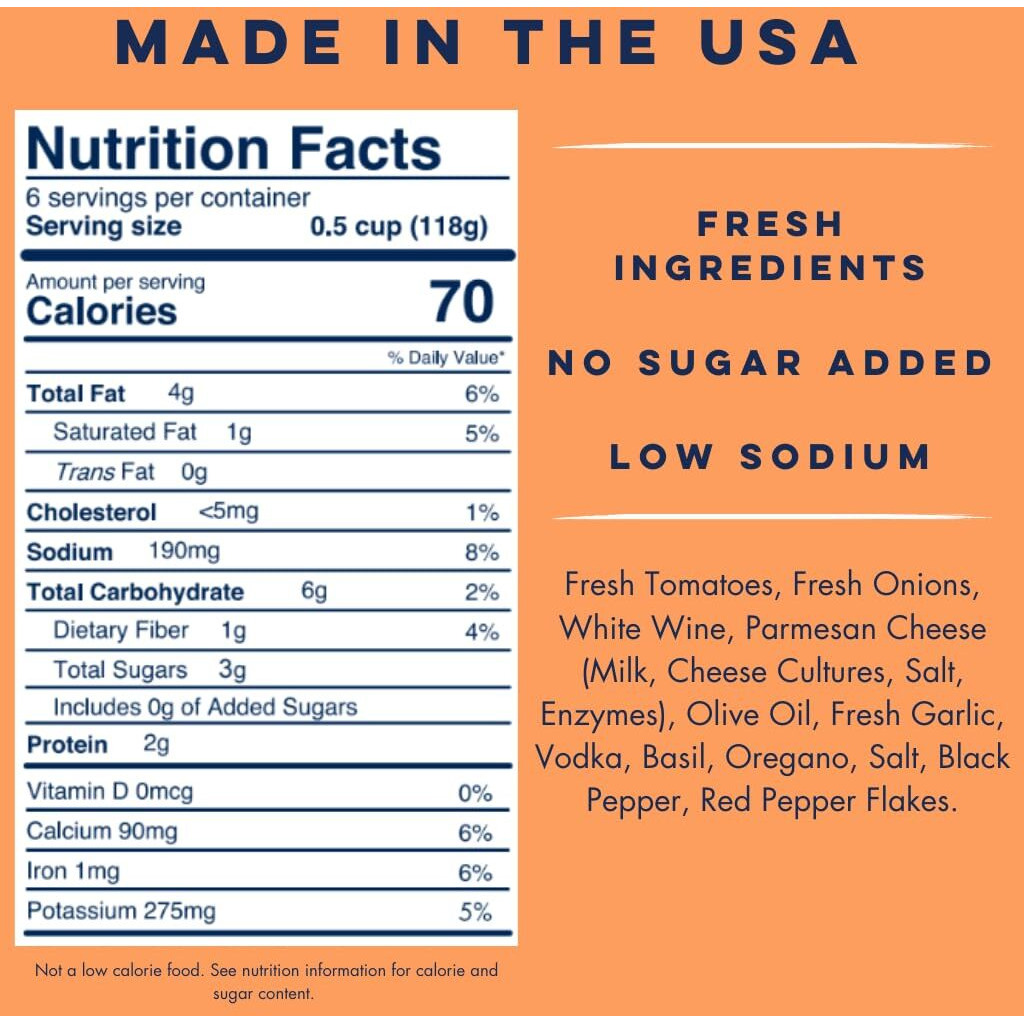 Yo Mama's Foods Keto Vodka Pasta Sauce - Pack Of (2) - No Sugar Added, Low Carb, Low Sodium, Gluten Free, Paleo Friendly, And Made With Whole, Non-Gmo Tomatoes
