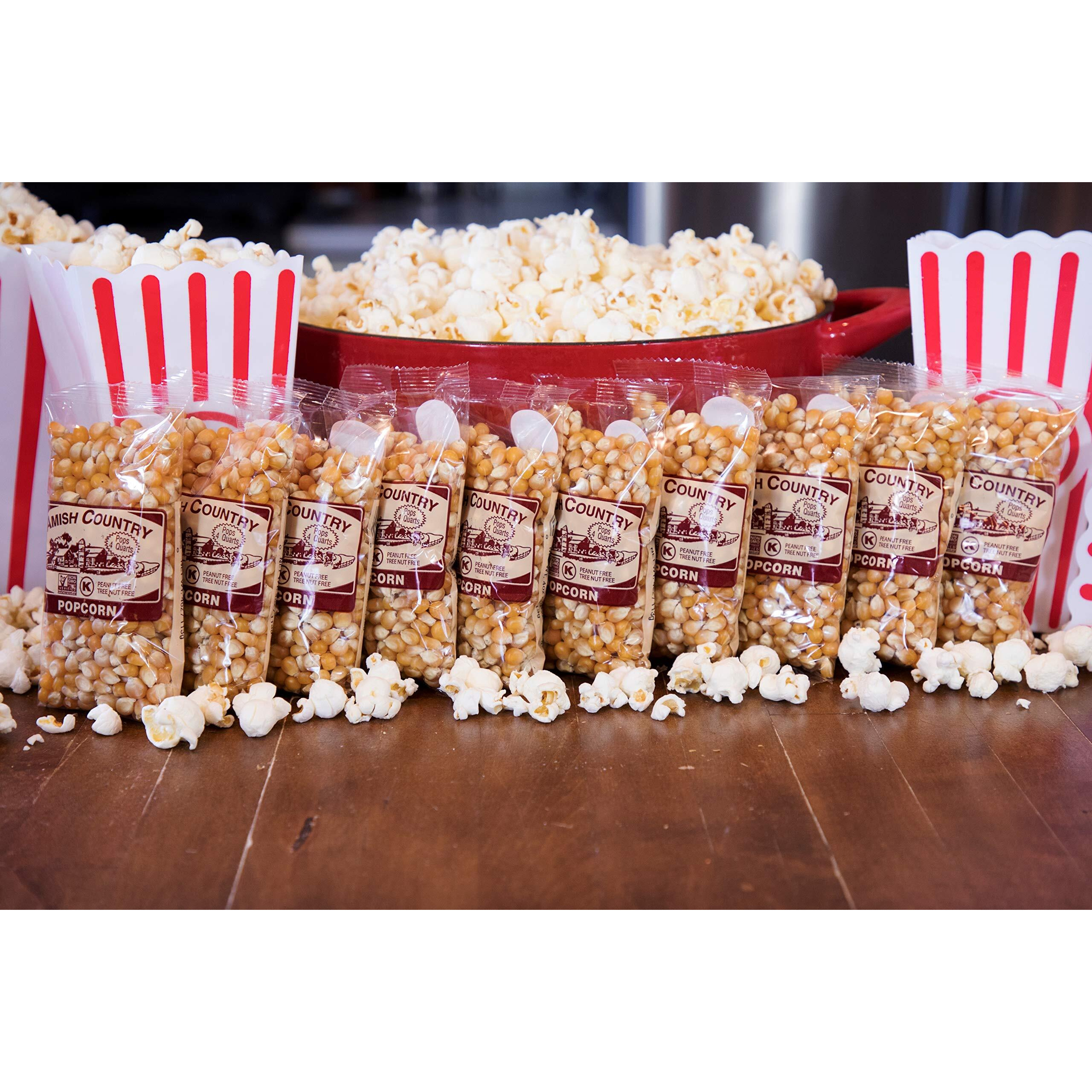 Amish Country Popcorn | 10-4 Oz Bags - Mushroom Popcorn Kernels | Old Fashioned, Non-Gmo And Gluten Free