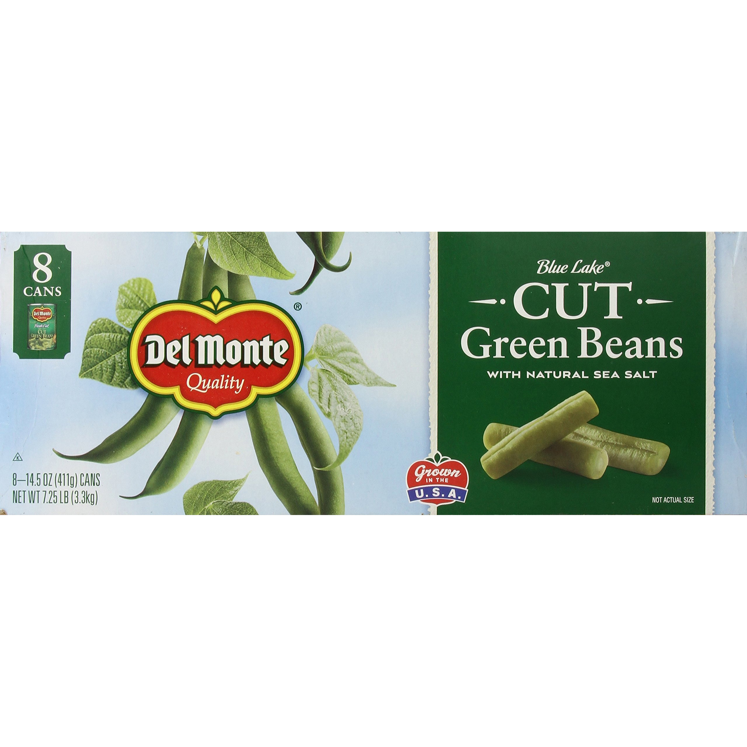 Del Monte Cut Green Beans, 8 Count