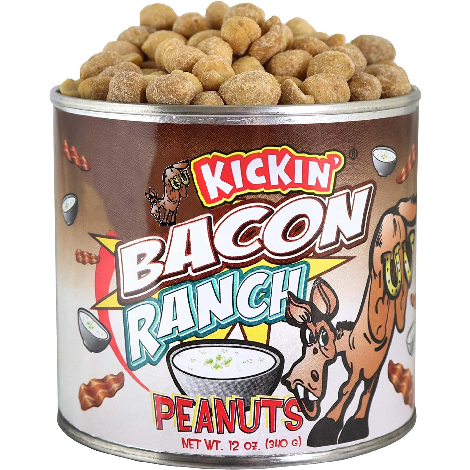 Kickin Bacon Ranch Peanuts - 12Oz - Ultimate Gourmet Gift Peanuts - Try If You Dare