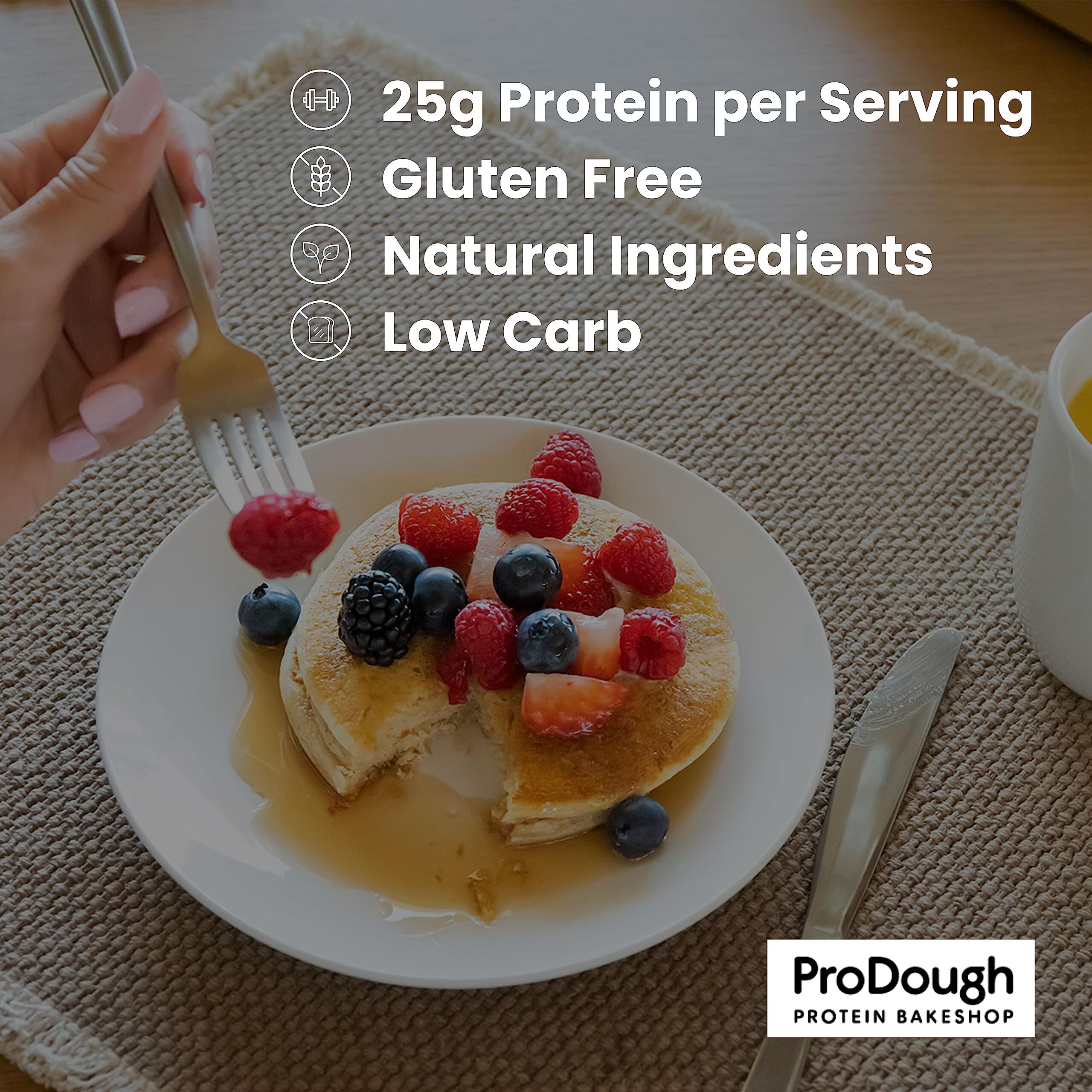 Prodough Shop Buttermilk Pancake And Waffle Mix - Gluten Free, Low Carb, High Protein Pancake Mix - Healthy Pancakes And Waffles For Breakfast Or Snack