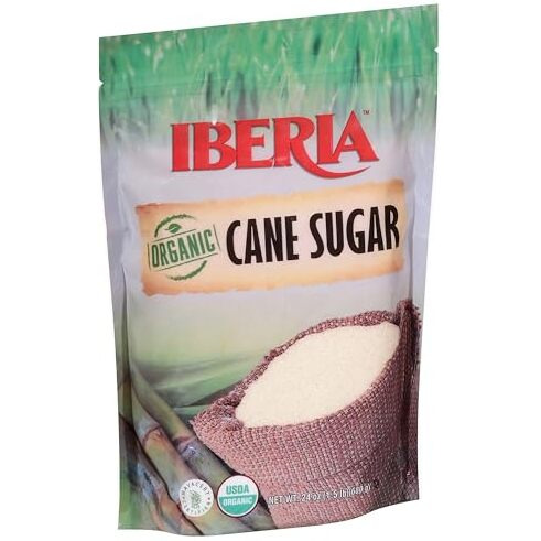 Iberia Organic Premium Cane Sugar, 1.5 Lb. (Pack Of 3) 100% Natural, Non Gmo, Pure Cane Sugar