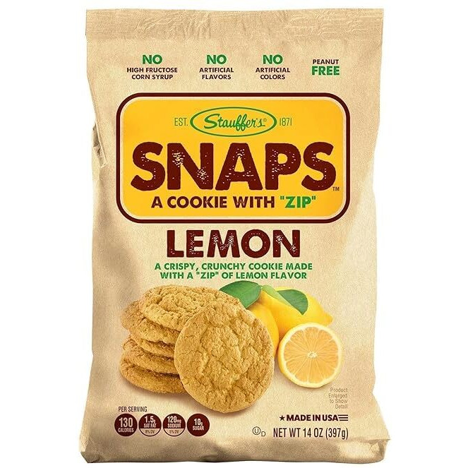 Stauffer's Original Recipe Lemon Snaps 14 Oz. Bags (3 Bags)