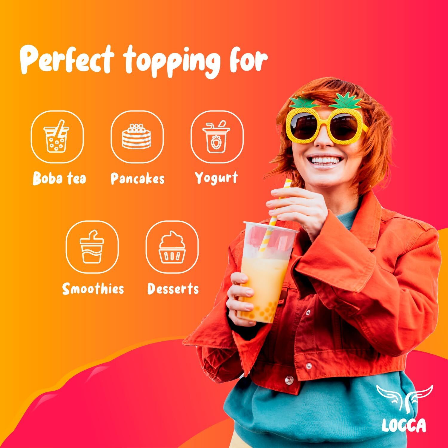 Popping Boba Pearls Kit With Mango Lychee Blueberry Strawberry Boba Flavors (4 X 17Oz) | Boba Tea Sago Pearls Kit | Boba Popping Pearls For Bubble Tea Jelly 4 Flavors