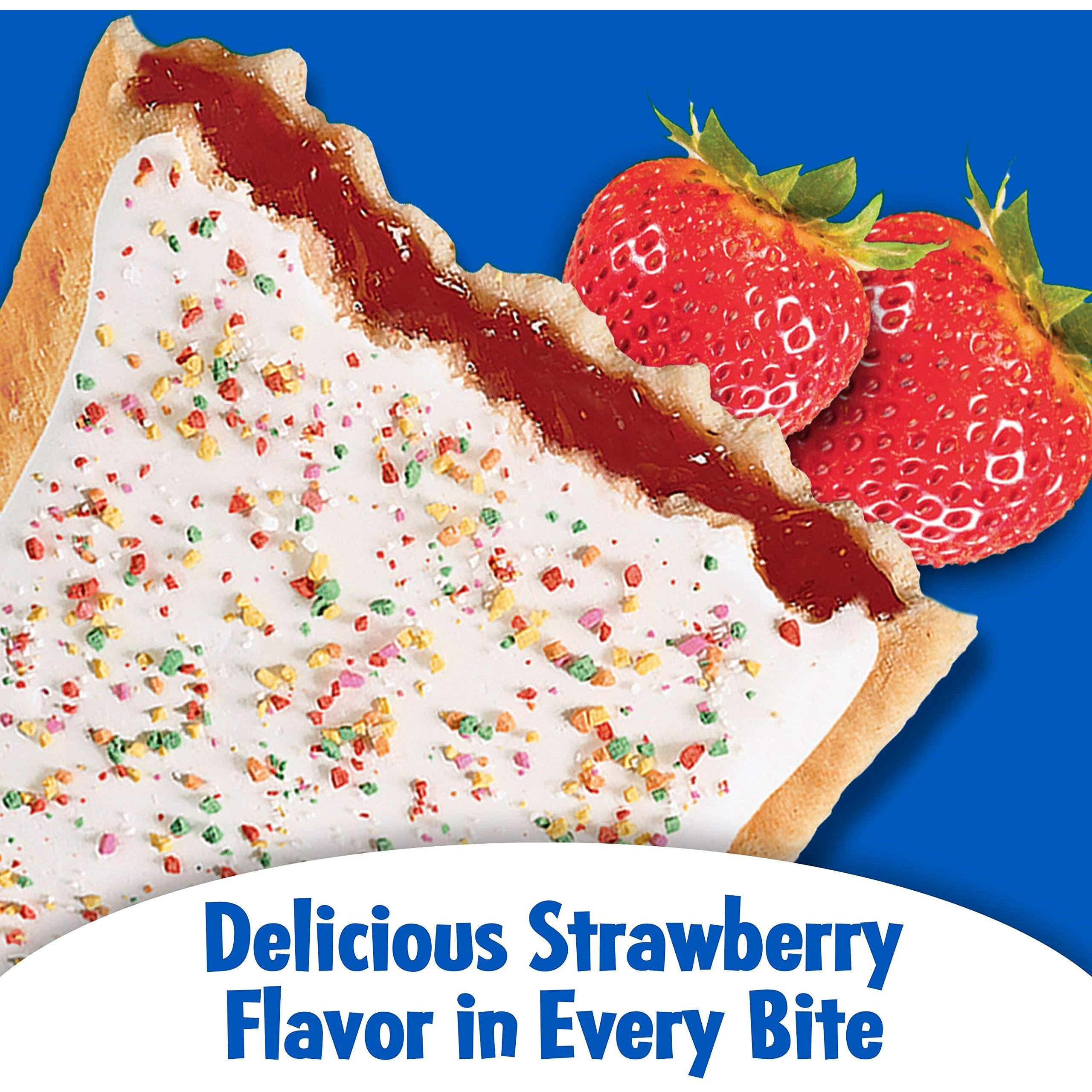 Pop-Tarts Toaster Pastries, Made With Whole Grain, School Lunch, Frosted Strawberry (120 Pop-Tarts)