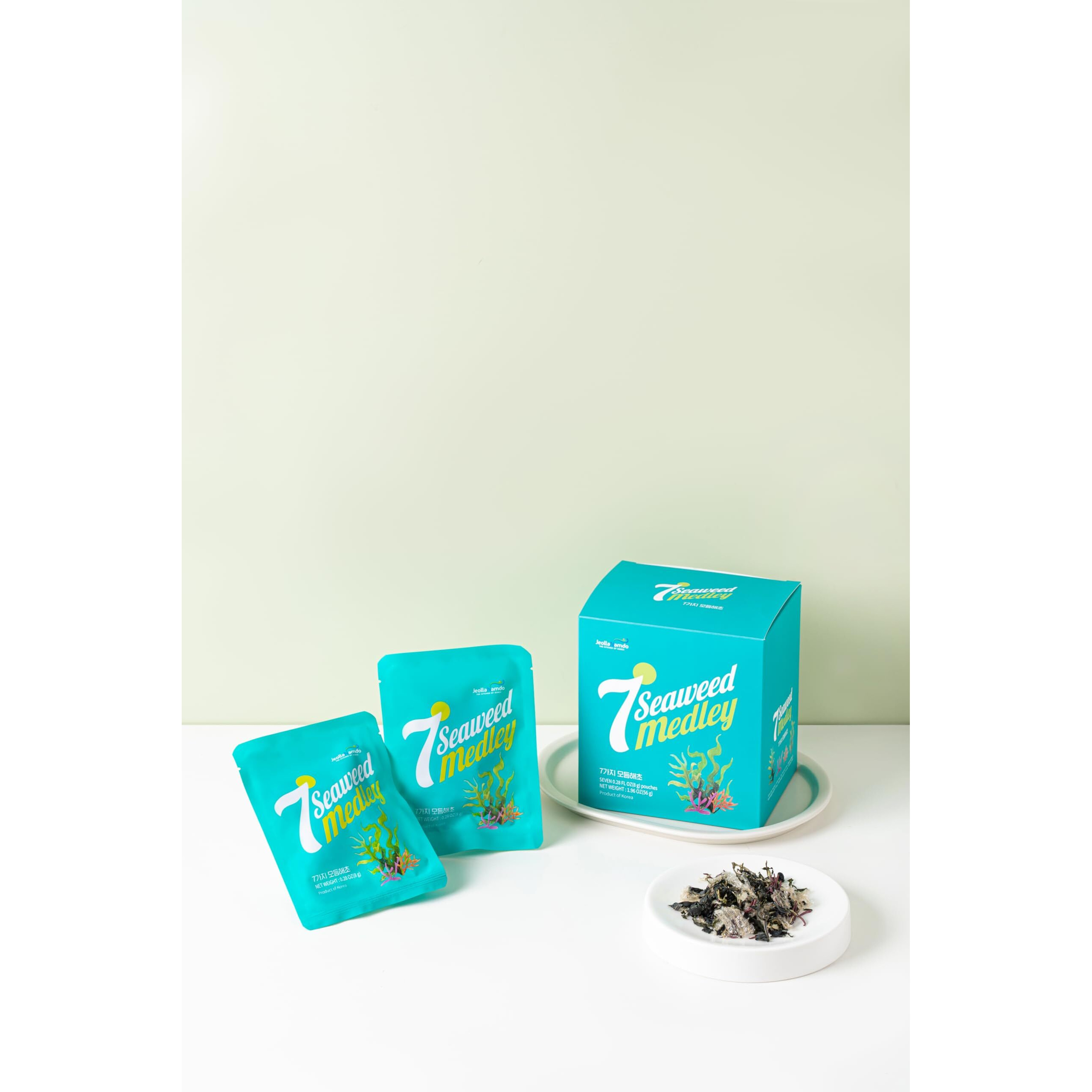 Assorted Seaweed Salad [ Korean Food ] Ready-To-Eat Salad Kit, 7 Kinds Of Seaweed, Korean Side Dishes Made Easy [ Salad Mix ] 7 Bags