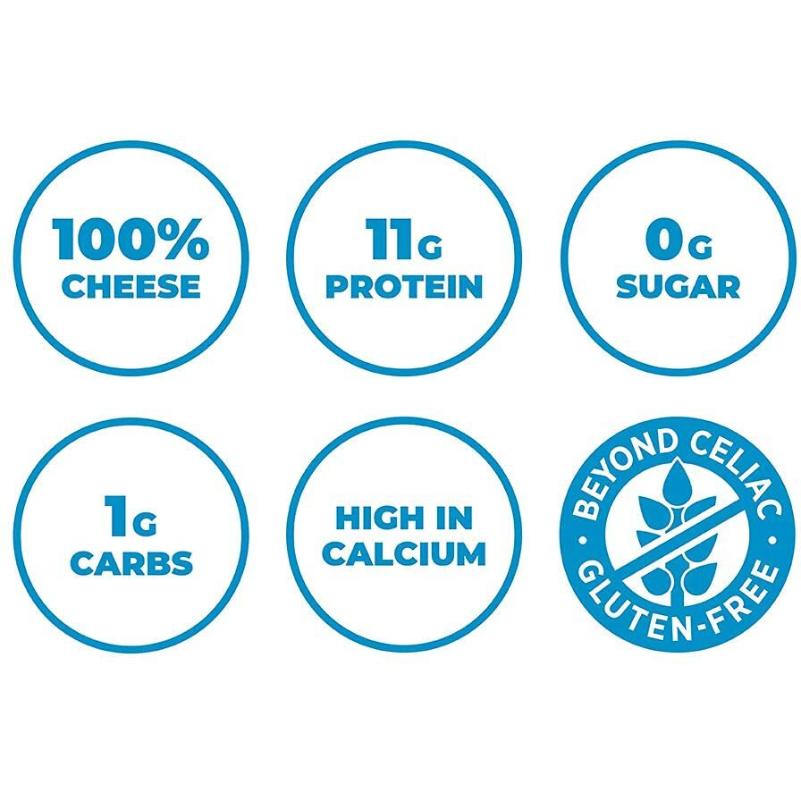 Moon Cheese Oh My Gouda Cheese Bites, 2 Ounce, 3-Pack, Crunchy, Packed With Protein & Calcium, Keto, Gluten Free