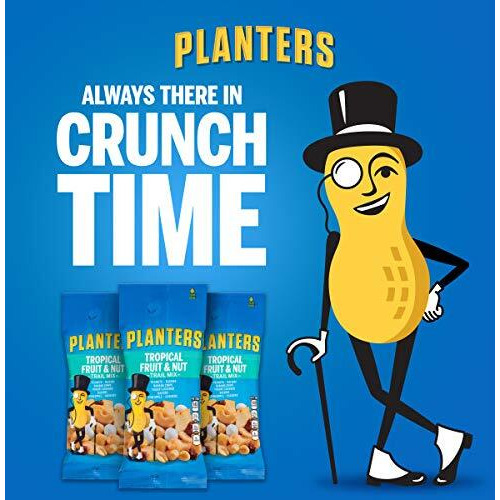 Planters Fruit And Nut Trail Mix, 2 Oz Single Serve Bags (Pack Of 72) - Trail Mix Snack Pack For On The Go Snacking - Great After School Snack, Movie Snack Or Active Lifestyle Snack - Kosher Snack