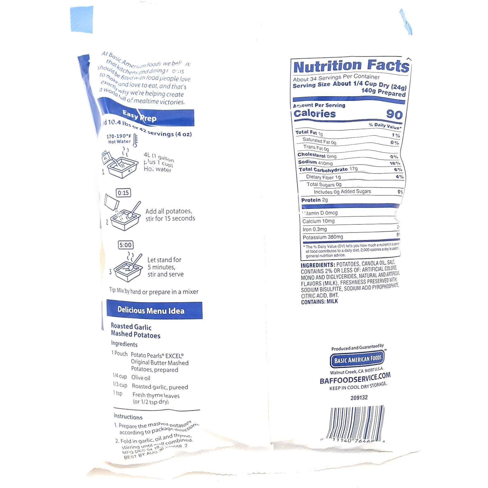 Excel Mashed Potato Pearls - 28 Oz. Pouch 2Pk Box