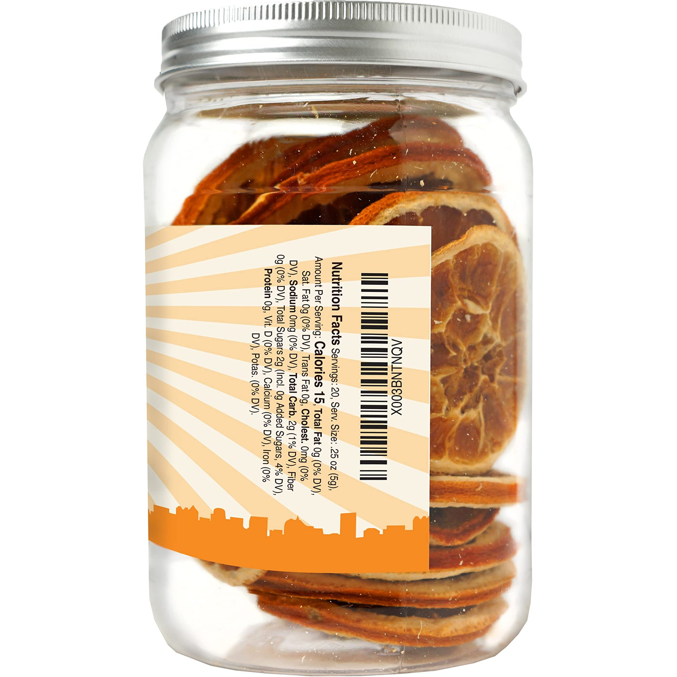 Barrel Roll Bar Essentials Usa Grown Dried Orange Slices For Cocktails | 4 Ounces Of Large Dehydrated Oranges | Orange Cocktail Garnish | Dried Fruit For Cocktails & Healthy Snacks | Preservative Free