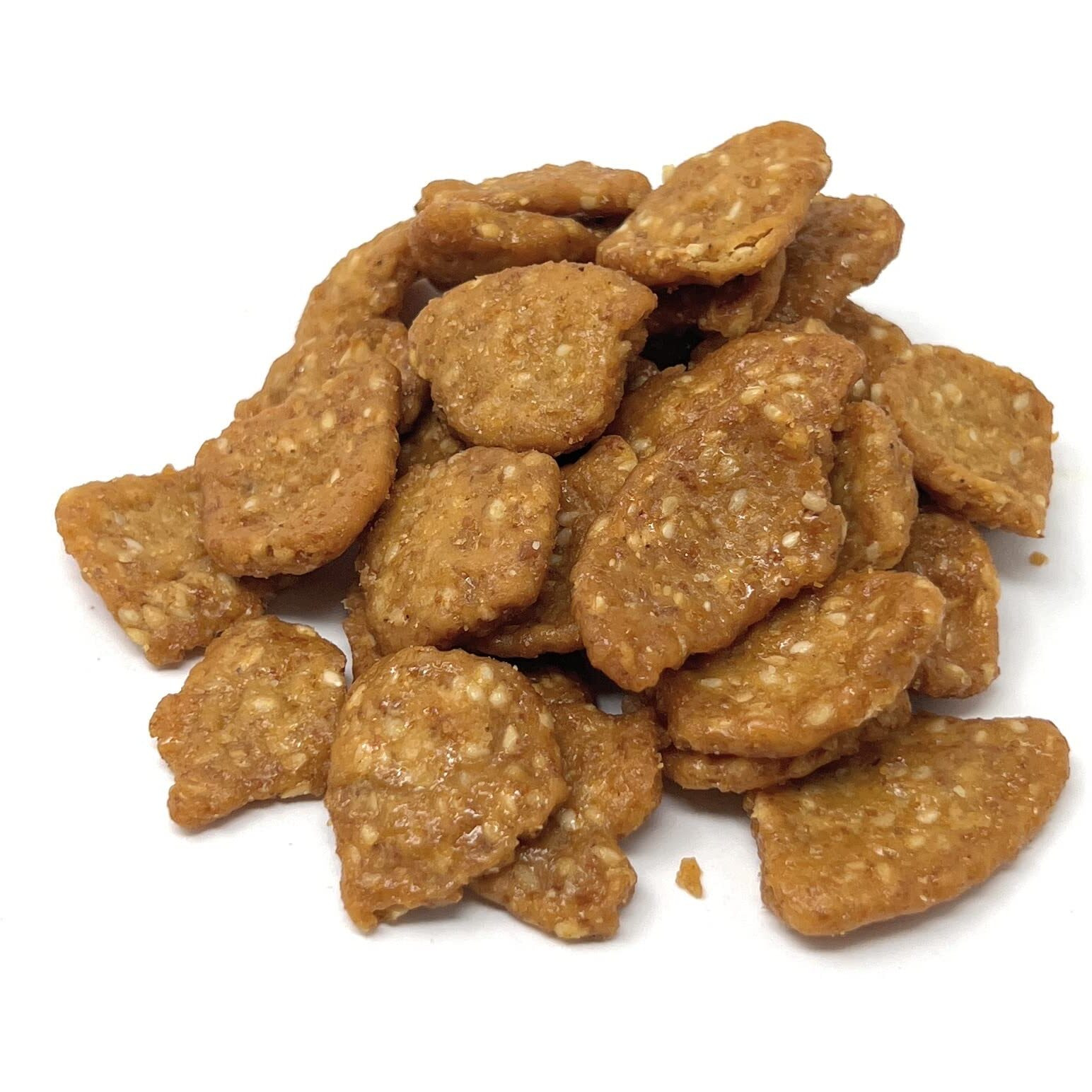 Yankeetraders Mini Sesame Chips, Honey Roasted, 2 Pounds, Brown