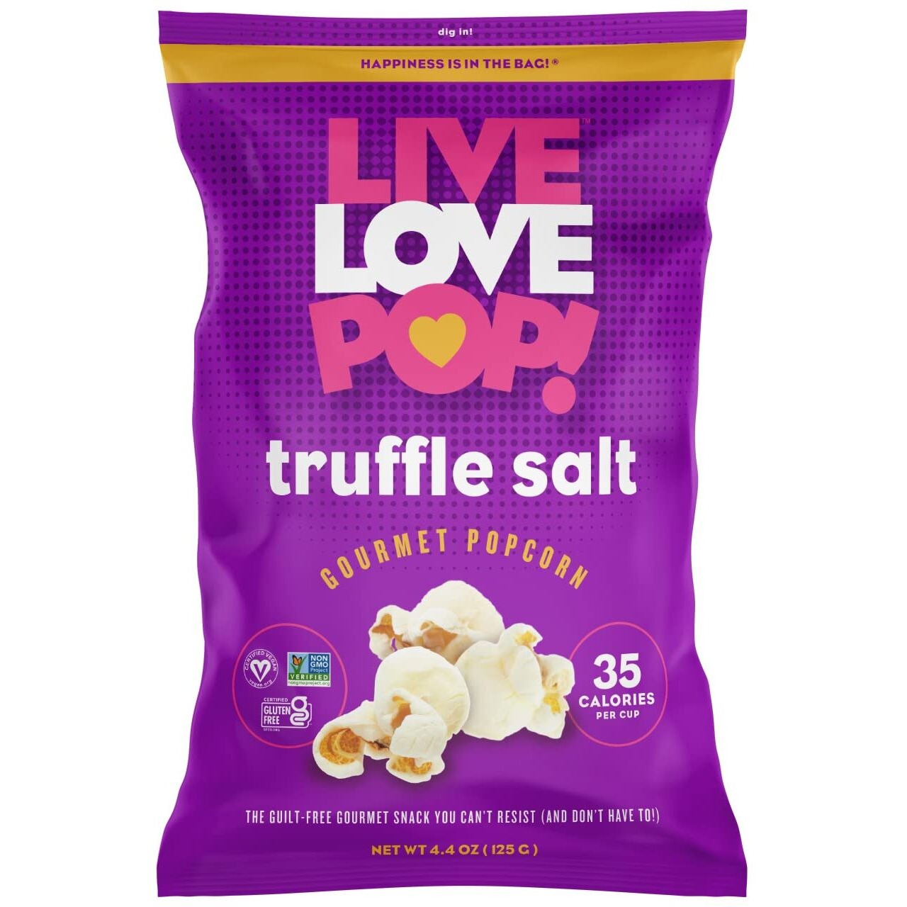 Live Love Pop Truffle Salt Popcorn 4.4 Oz. (12 Pack)