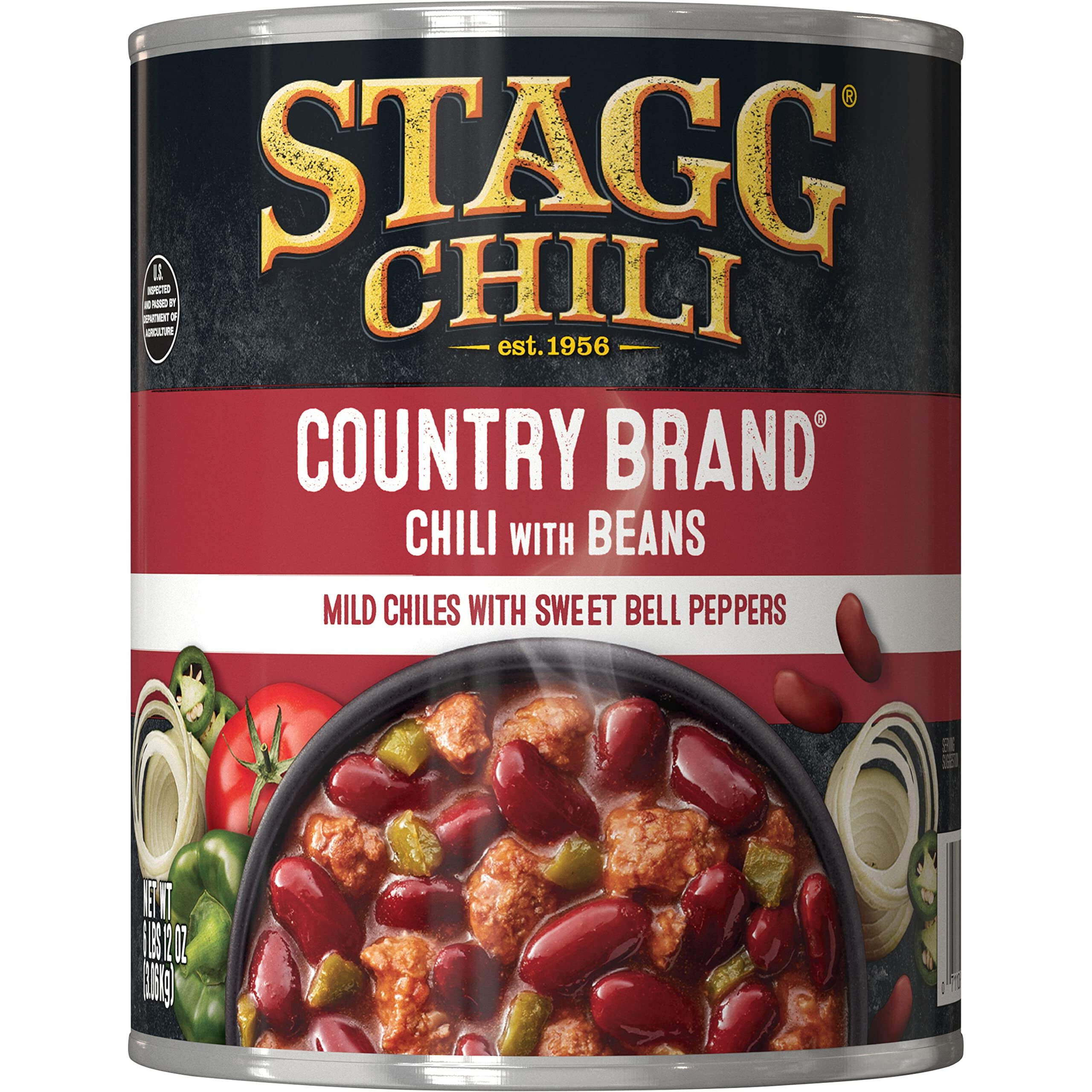 Stagg Country Chili With Beans, 108 Ounce