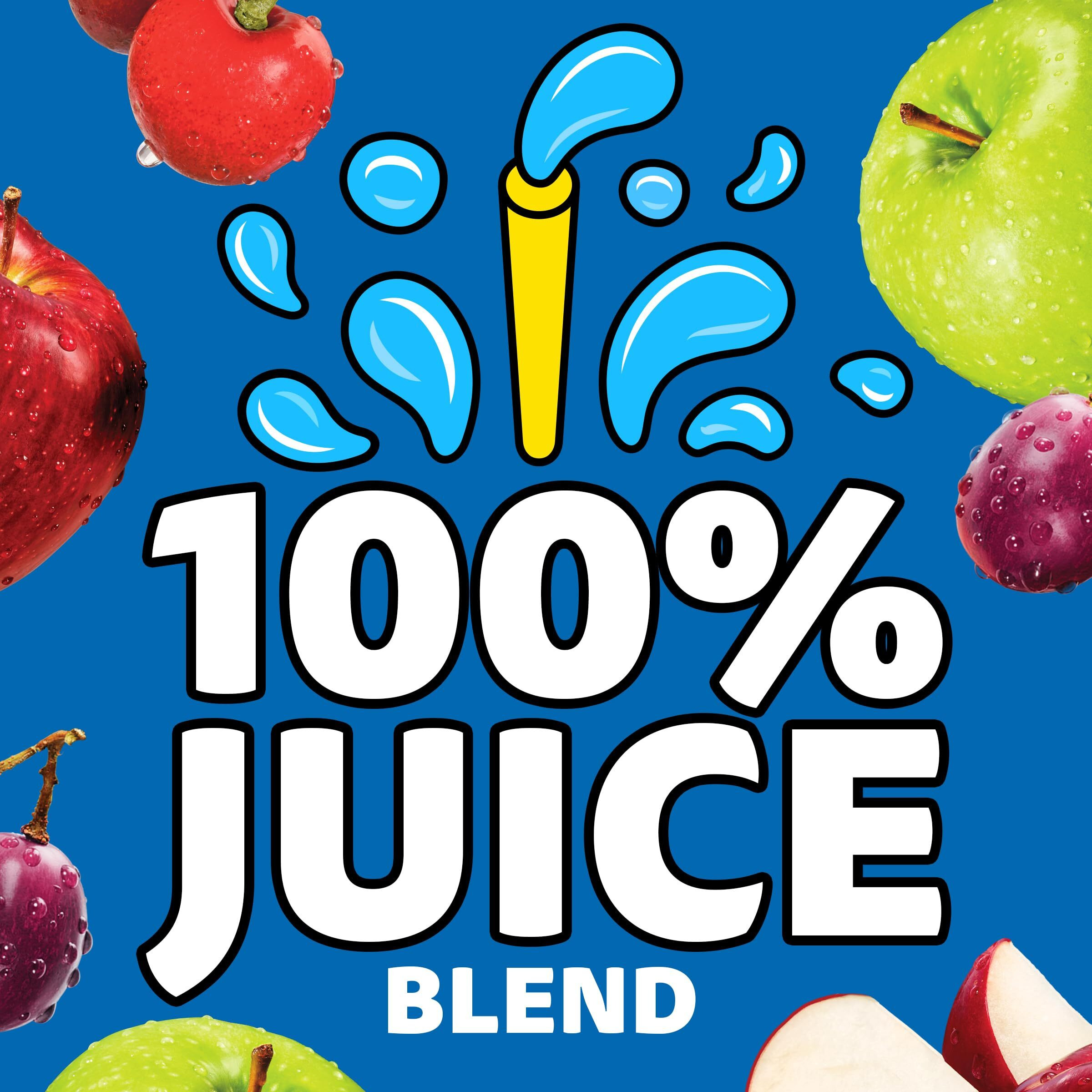 Capri Sun 100% Juice Fruit Punch Naturally Flavored Kids Juice Blend (40 Ct Pack, 4 Boxes Of 10 Pouches)