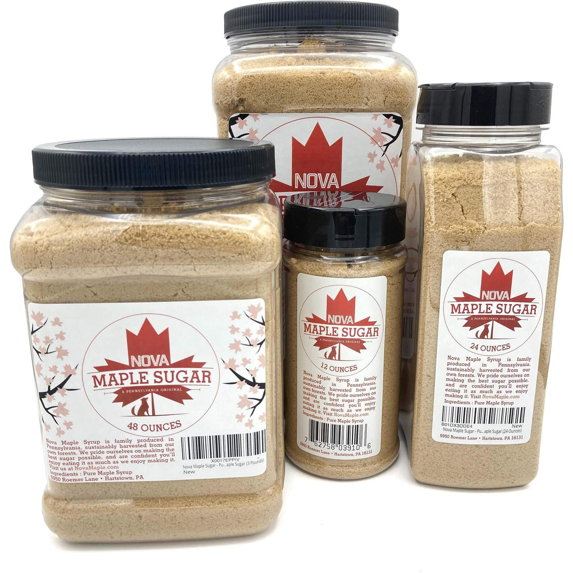 Nova Maple Sugar - Pure Grade-A Maple Sugar (3 Pounds)