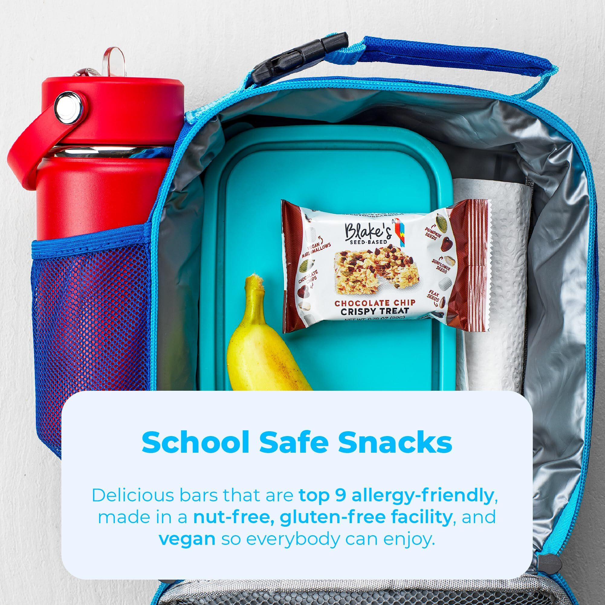 Blakes Seed Based Crispy Treats - Variety Pack (24 Count), Vegan, Gluten Free, Nut Free & Dairy Free, Healthy Snacks For Kids Or Adults, School Safe, Low Calorie Organic Soy Free Snack