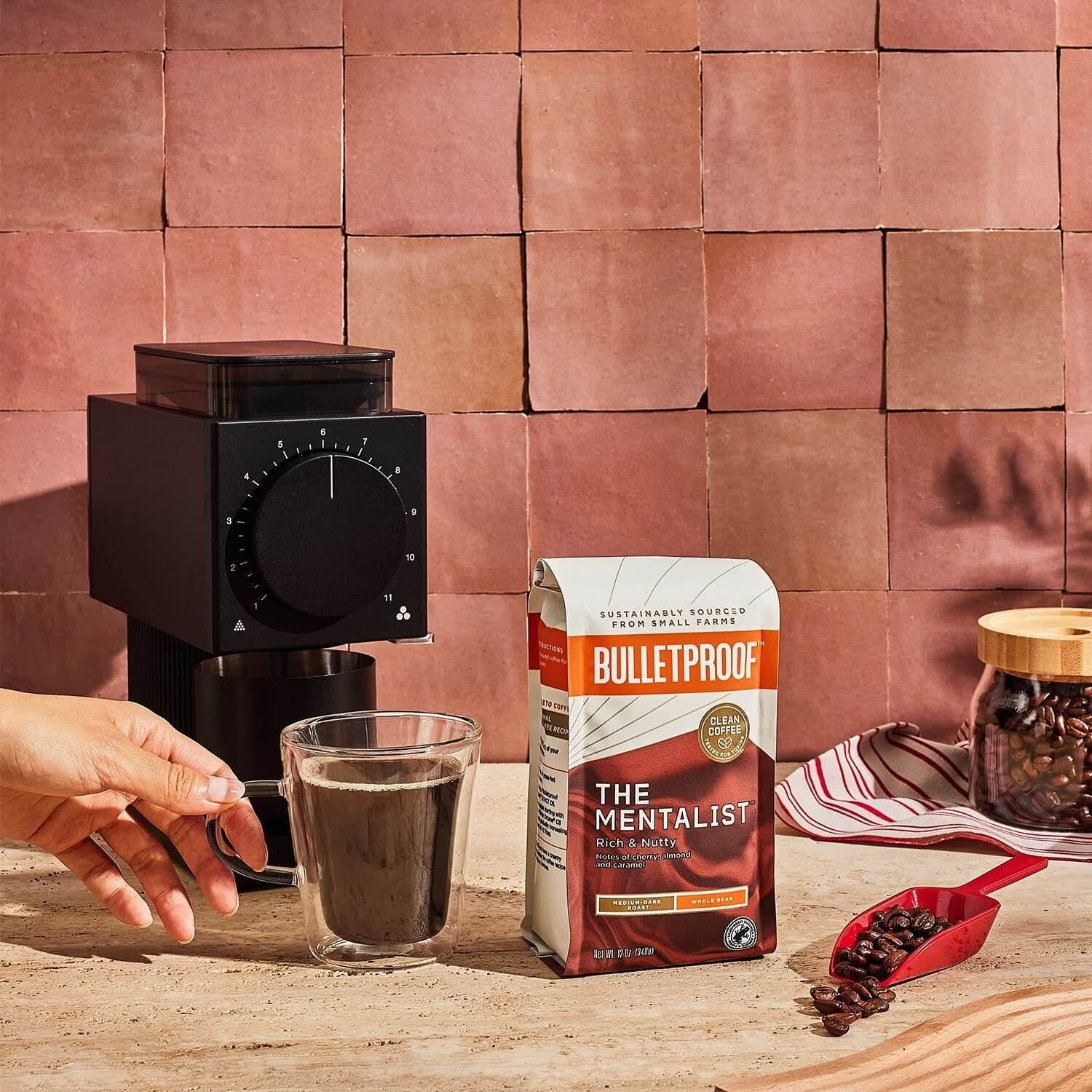 Bulletproof The Mentalist Medium-Dark Roast Whole Bean Coffee, 12 Ounces (Pack Of 3), 100% Arabica Coffee Sourced From Central And South America, Clean Coffee