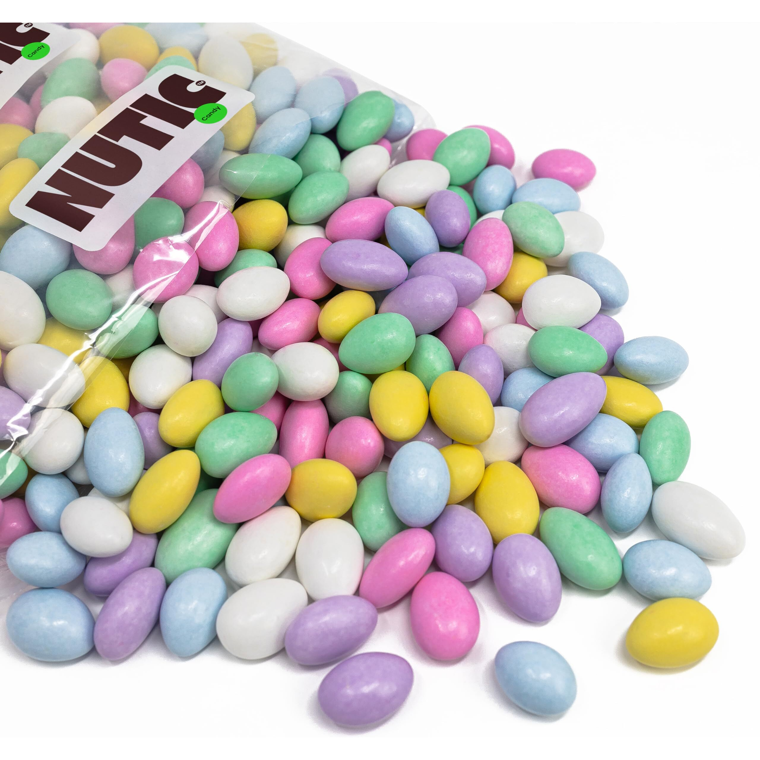 Jordan Almonds | 5Lb Bag | Assorted Mix Pastel Colors - Party Candy Covered Almond | Wedding Favors | Nuts With Sweet Hard Candy Coating - Bulk - Italian Confetti