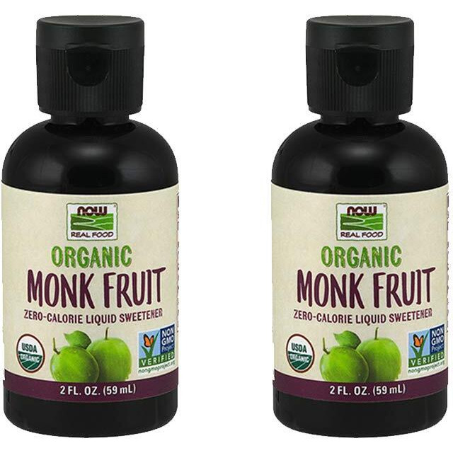 Now Foods Monk Fruit Liquid Organic, 2 Fluid Ounce (2 Pack)