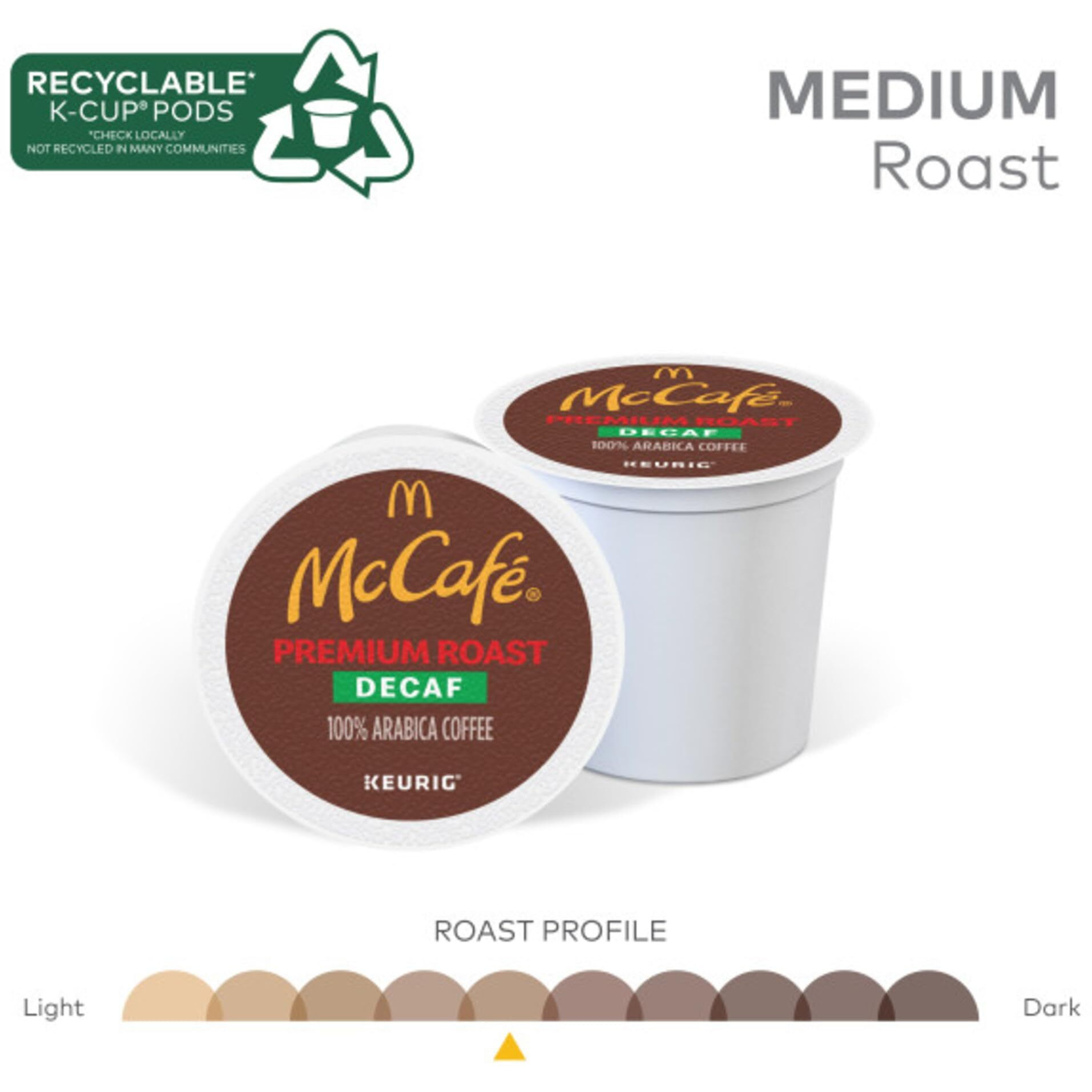Mccafe Premium Roast Decaf, Keurig Single Serve K-Cup Pods, Medium Roast Coffee Pods, 48 Count