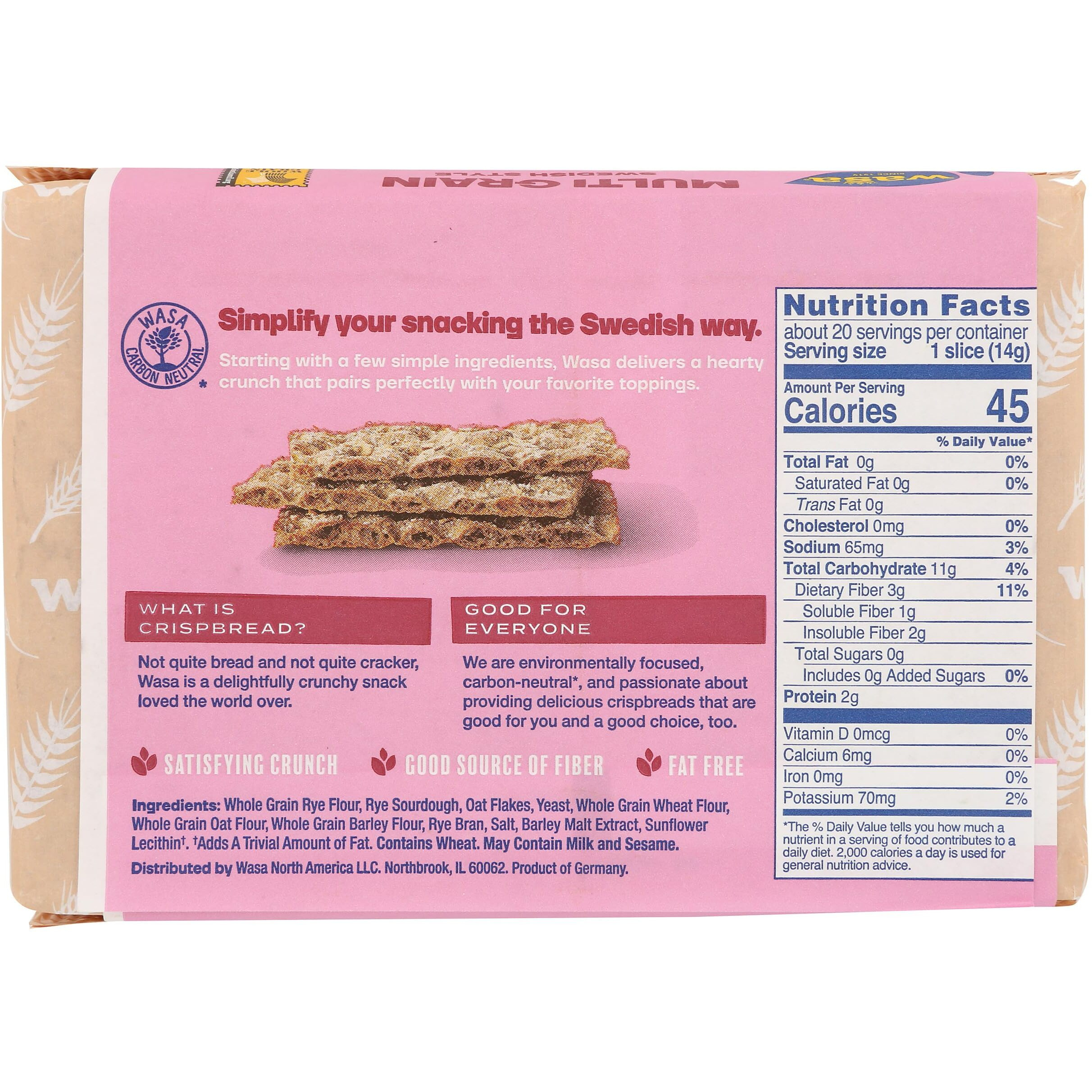 Wasa Multigrain Crispbread, 9.7 Oz