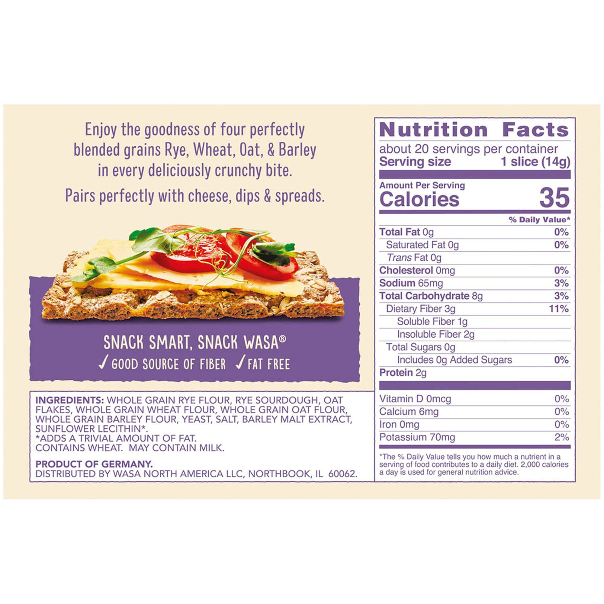 Wasa Multigrain Crispbread, 9.7 Oz